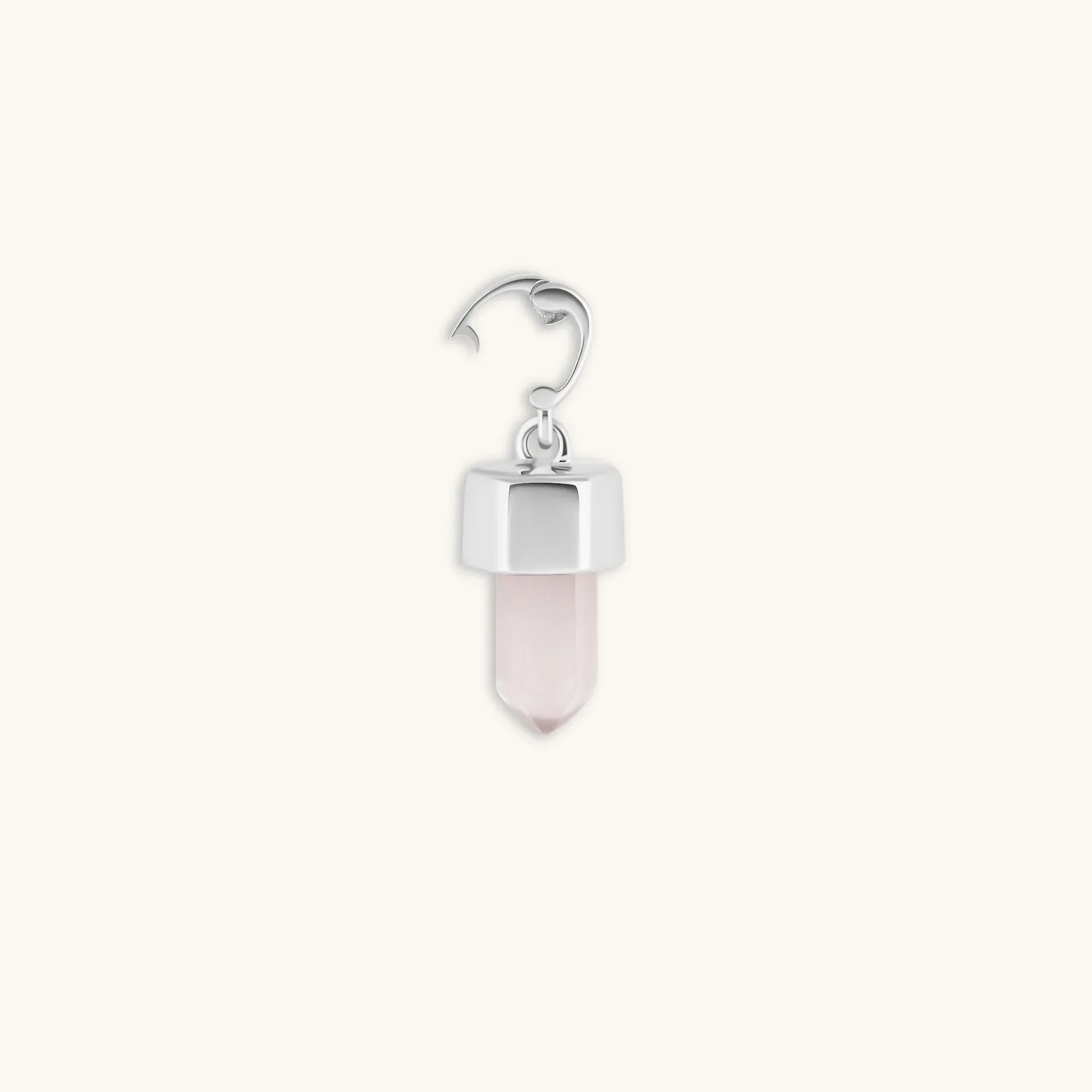 Absolute Adoration - Rose Quartz Pointer Charm - Image 2