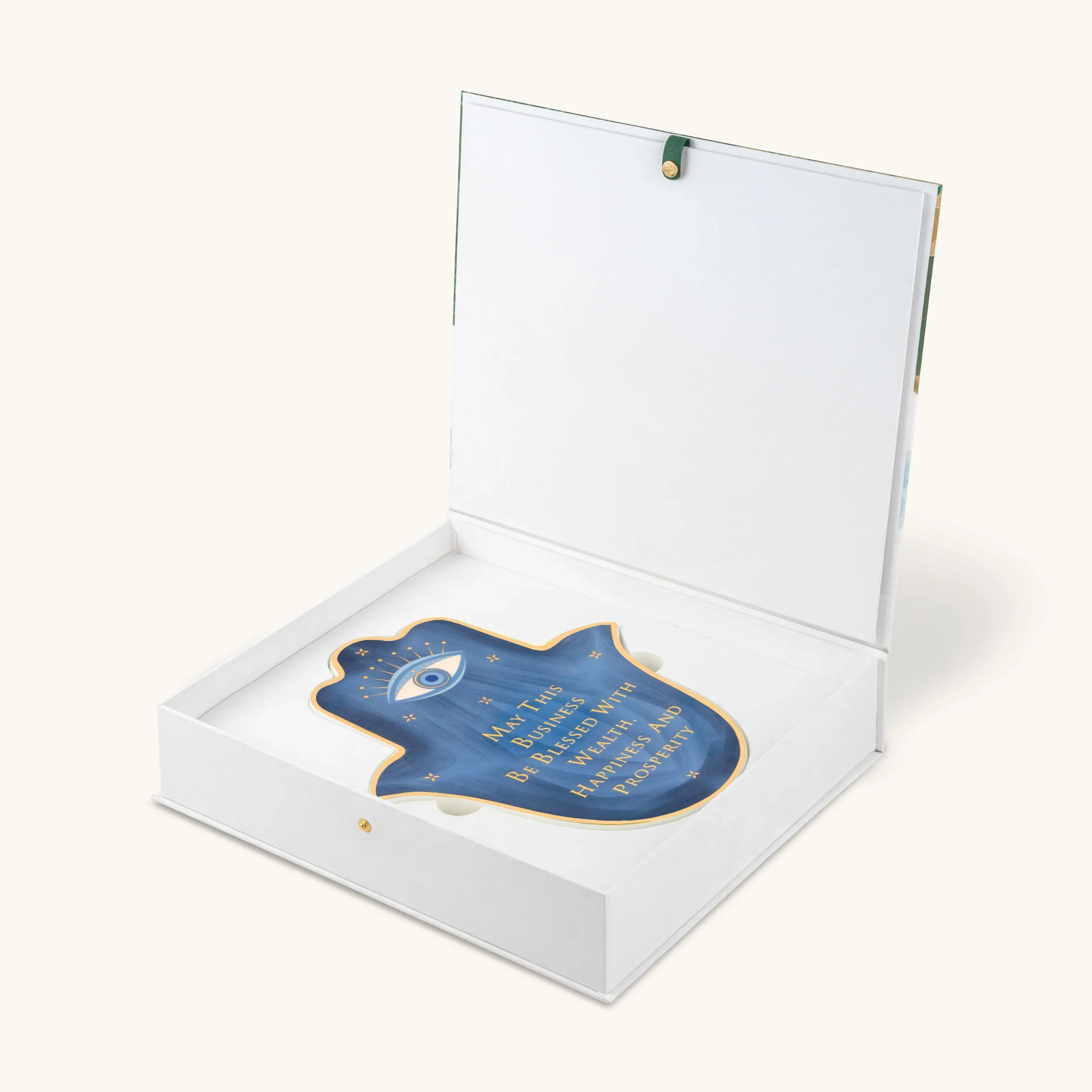 Abundant Ambitions Ceramic Large Hamsa Wall Blessing - Image 2