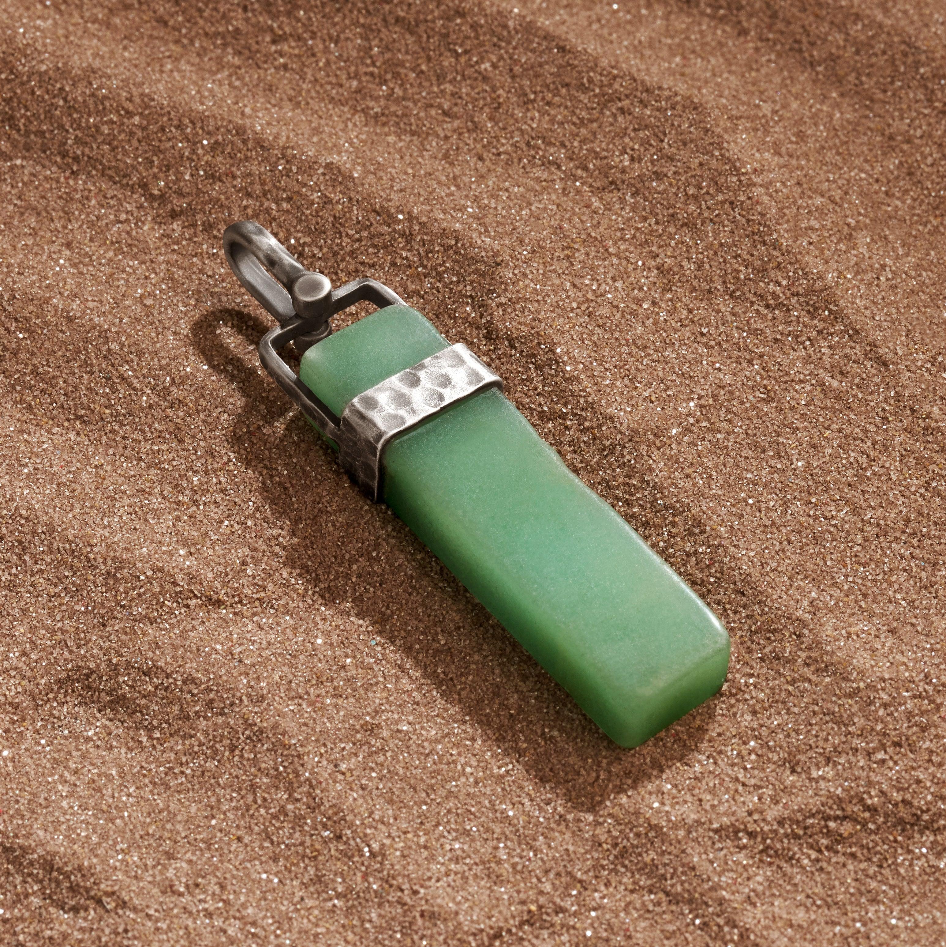 Abundant Command - Aventurine Slab Charm