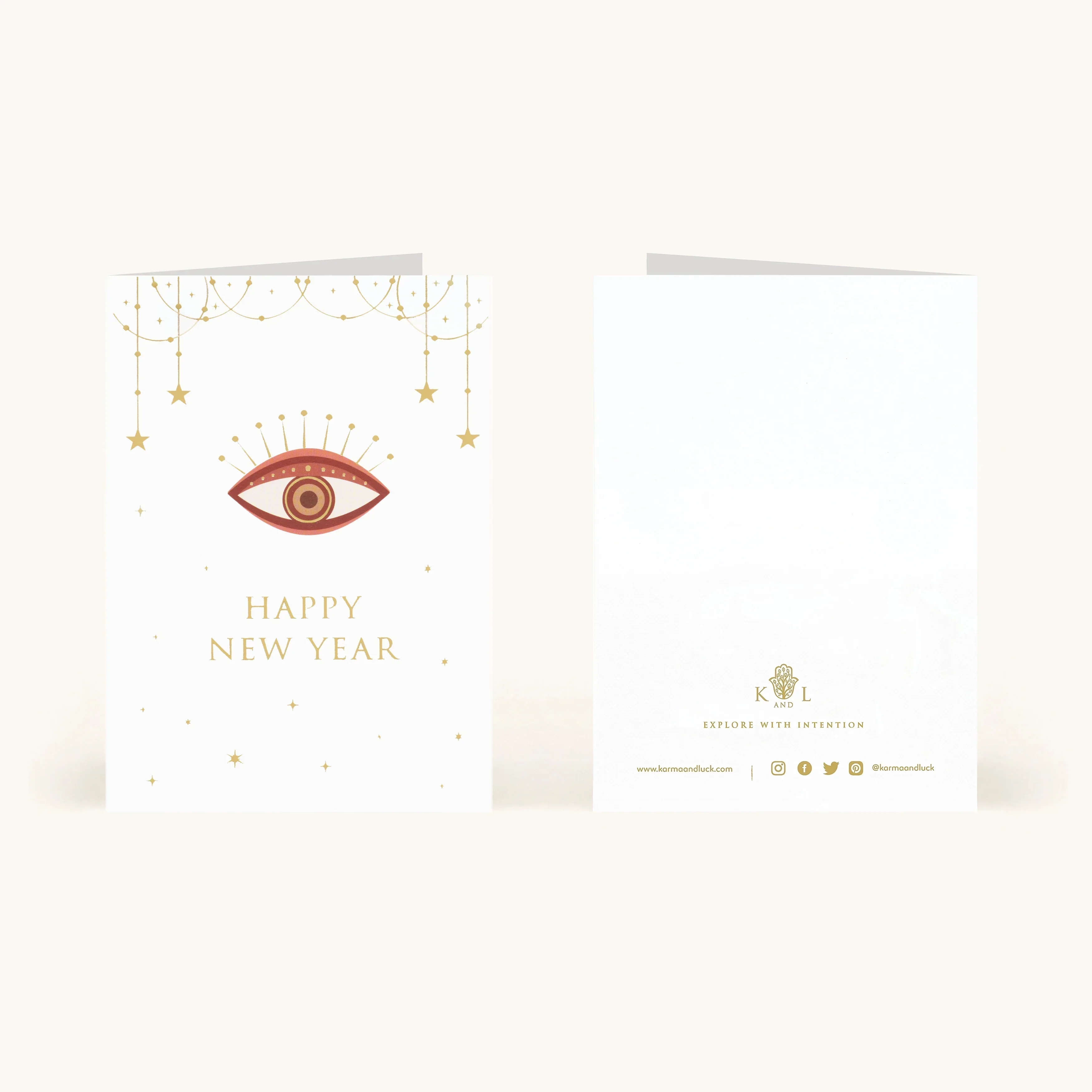 Abundant Wishes New Year Greeting Card