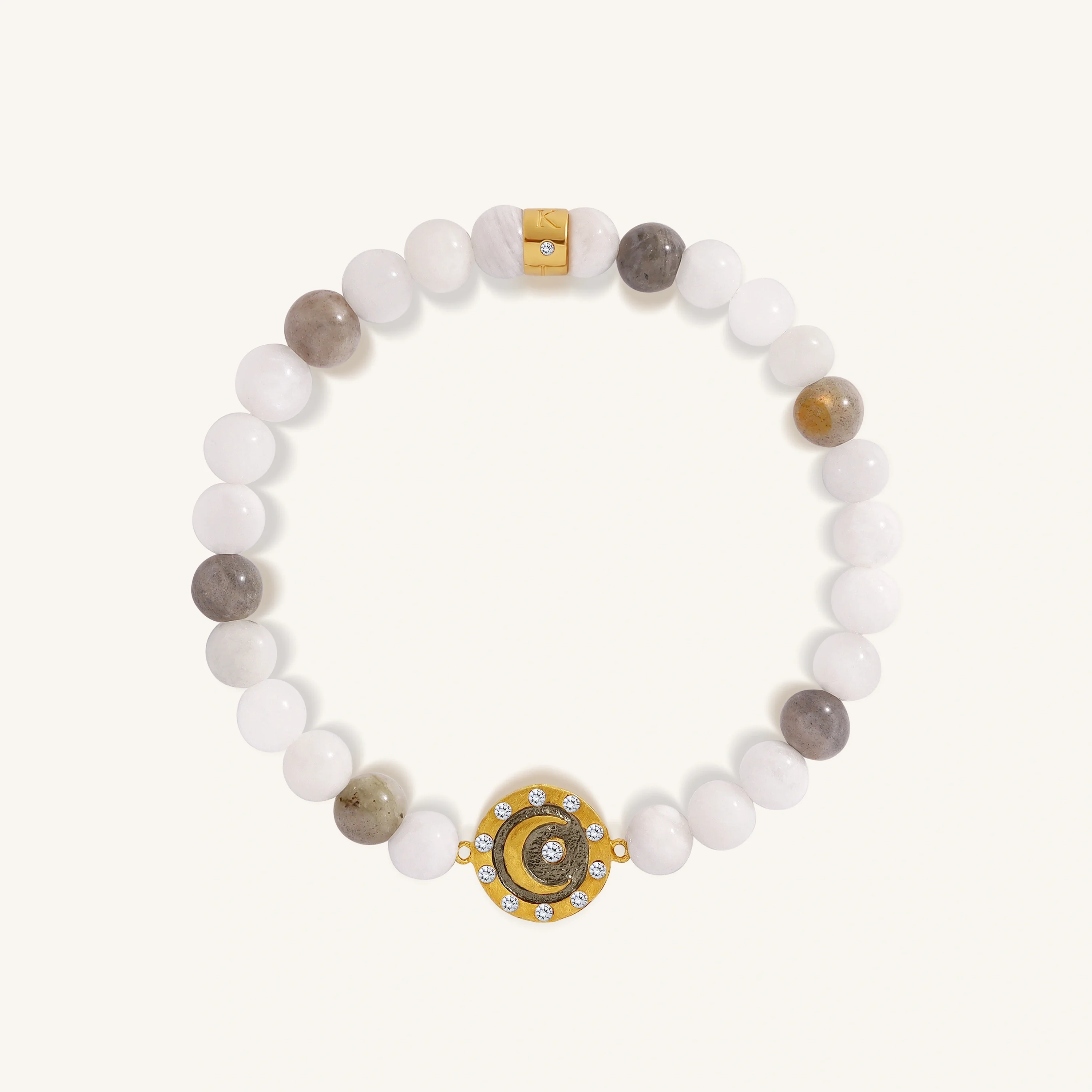 Achieve Alignment Moonstone & Labradorite Moon Bracelet