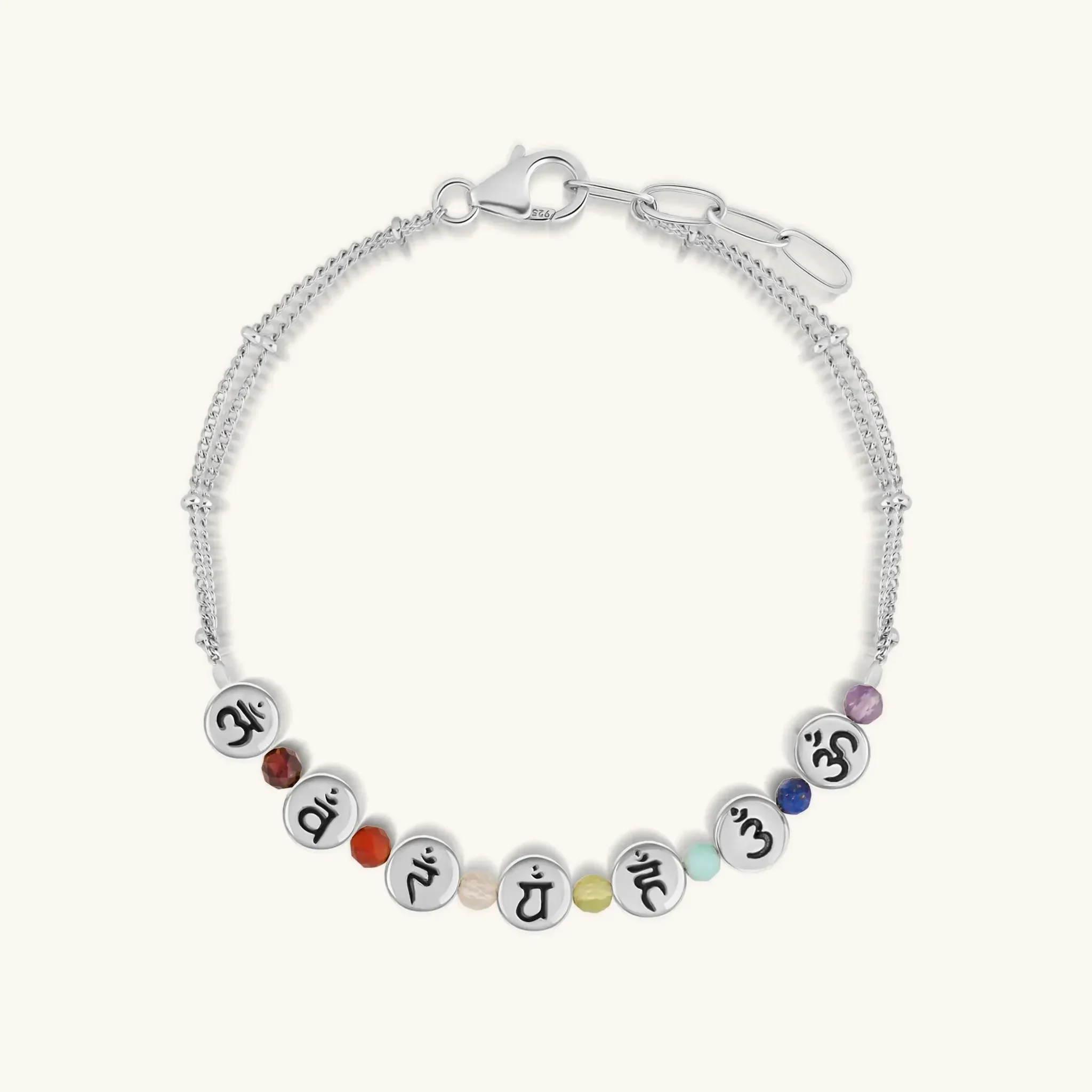 Activated Potential Chakra Silver Chain Bracelet