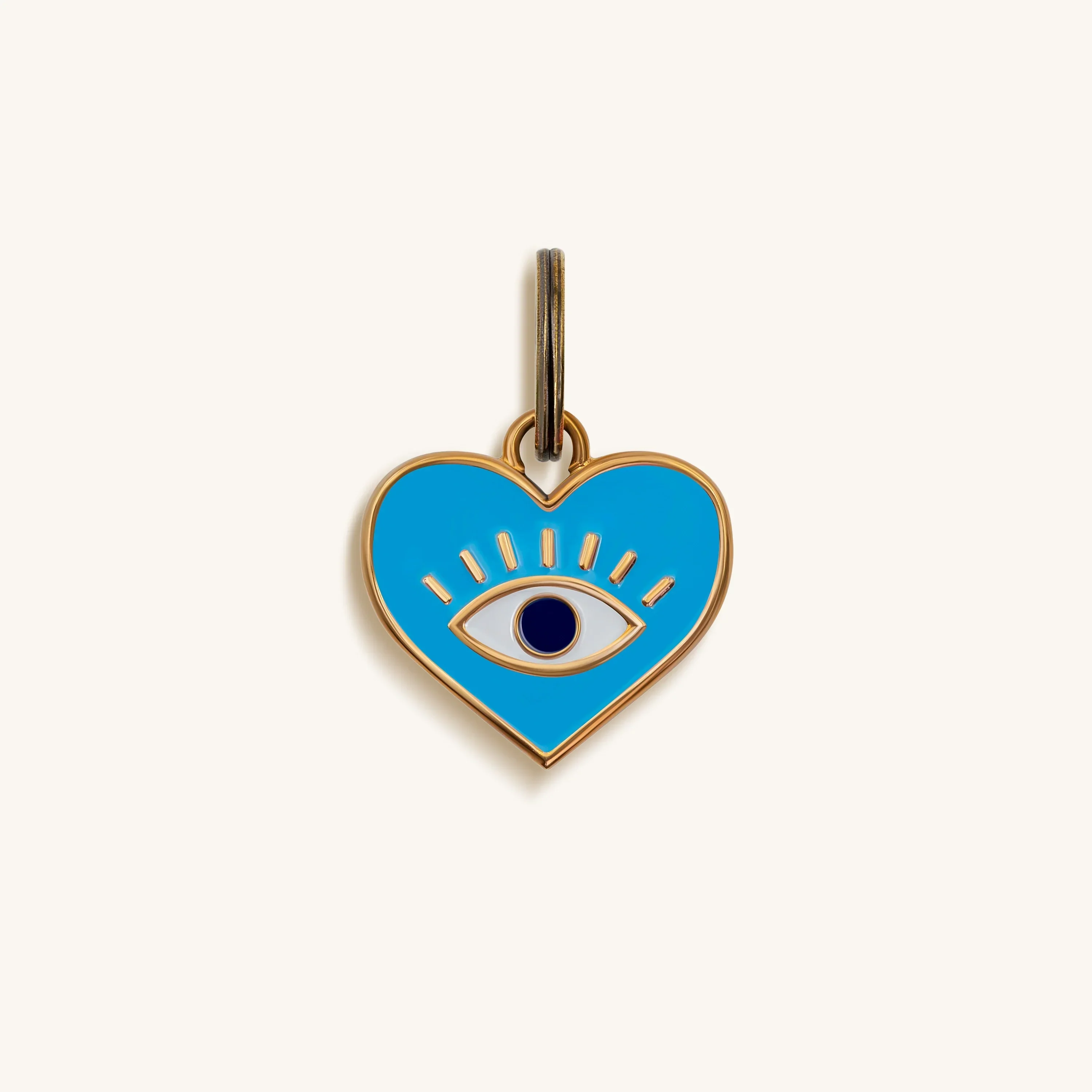Adorable Fluff - Turquoise Heart Pet Tag