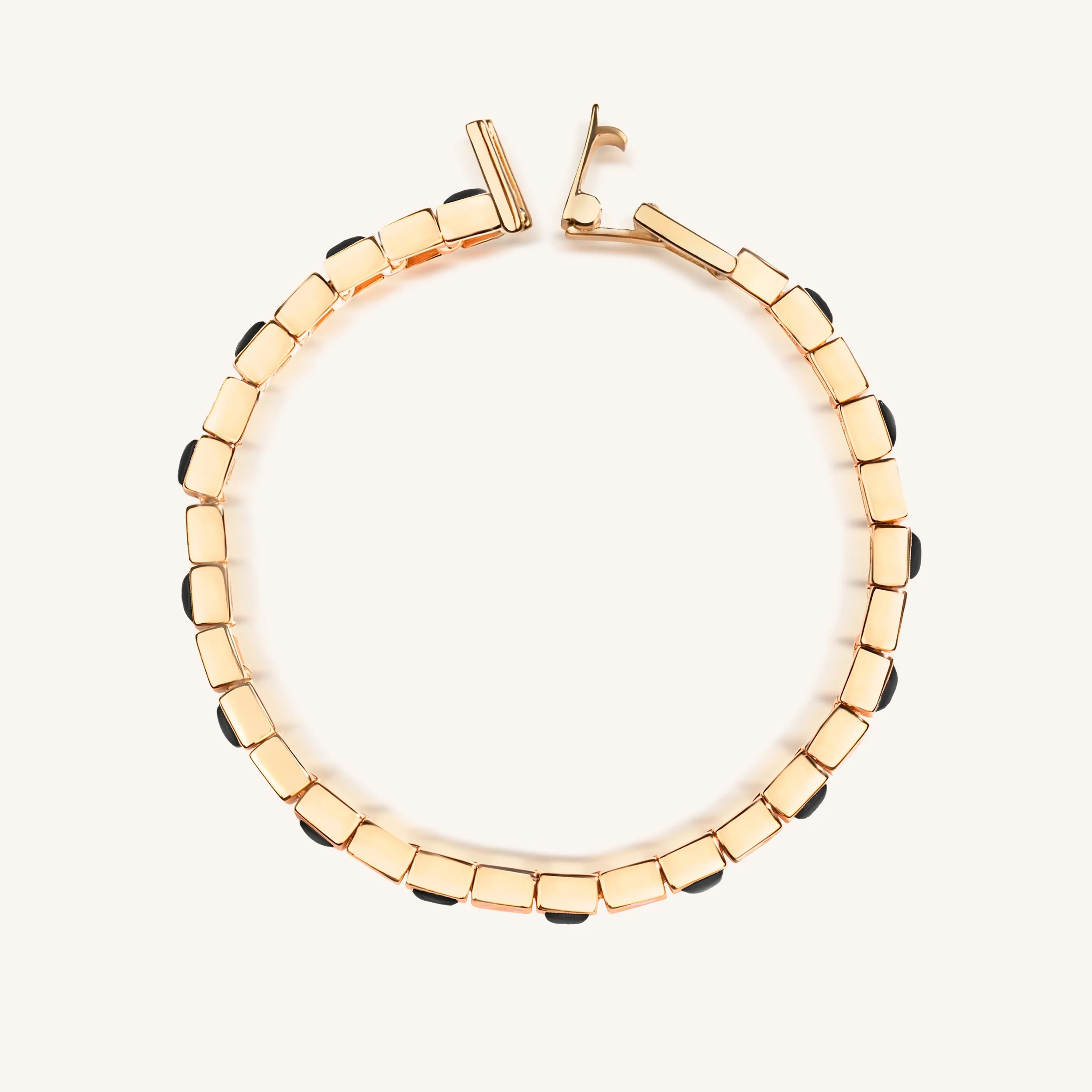 Aligned in Harmony - Multi Charm Onyx Bracelet - Image 5