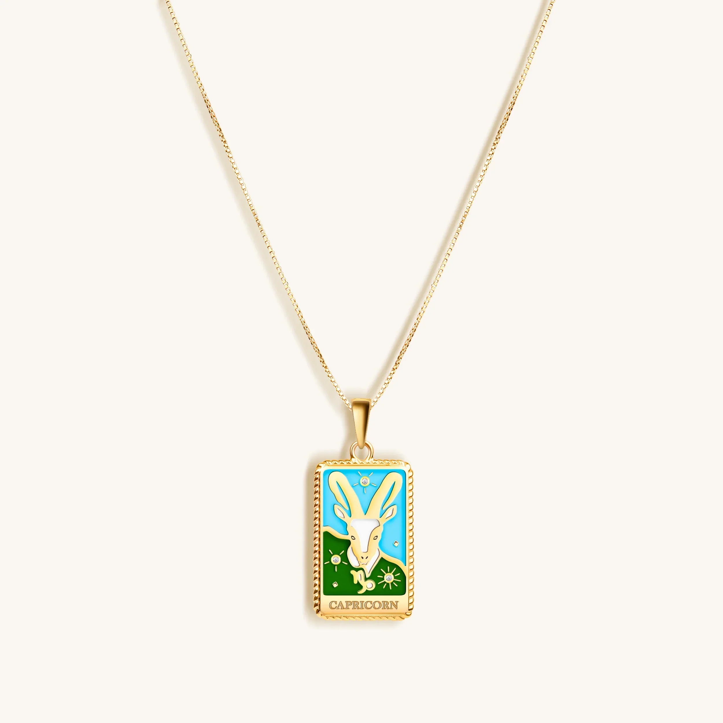 Ambitious Mind - Capricorn Card Necklace - Image 3