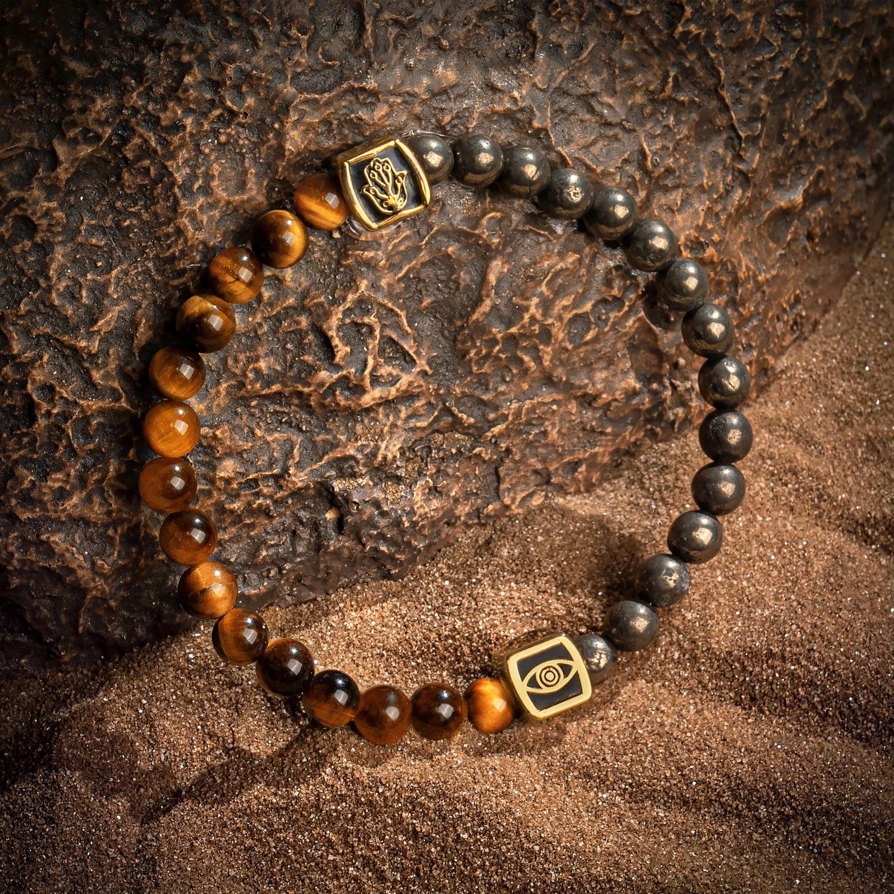 Ancient Warrior - Tiger's Eye Pyrite Bracelet