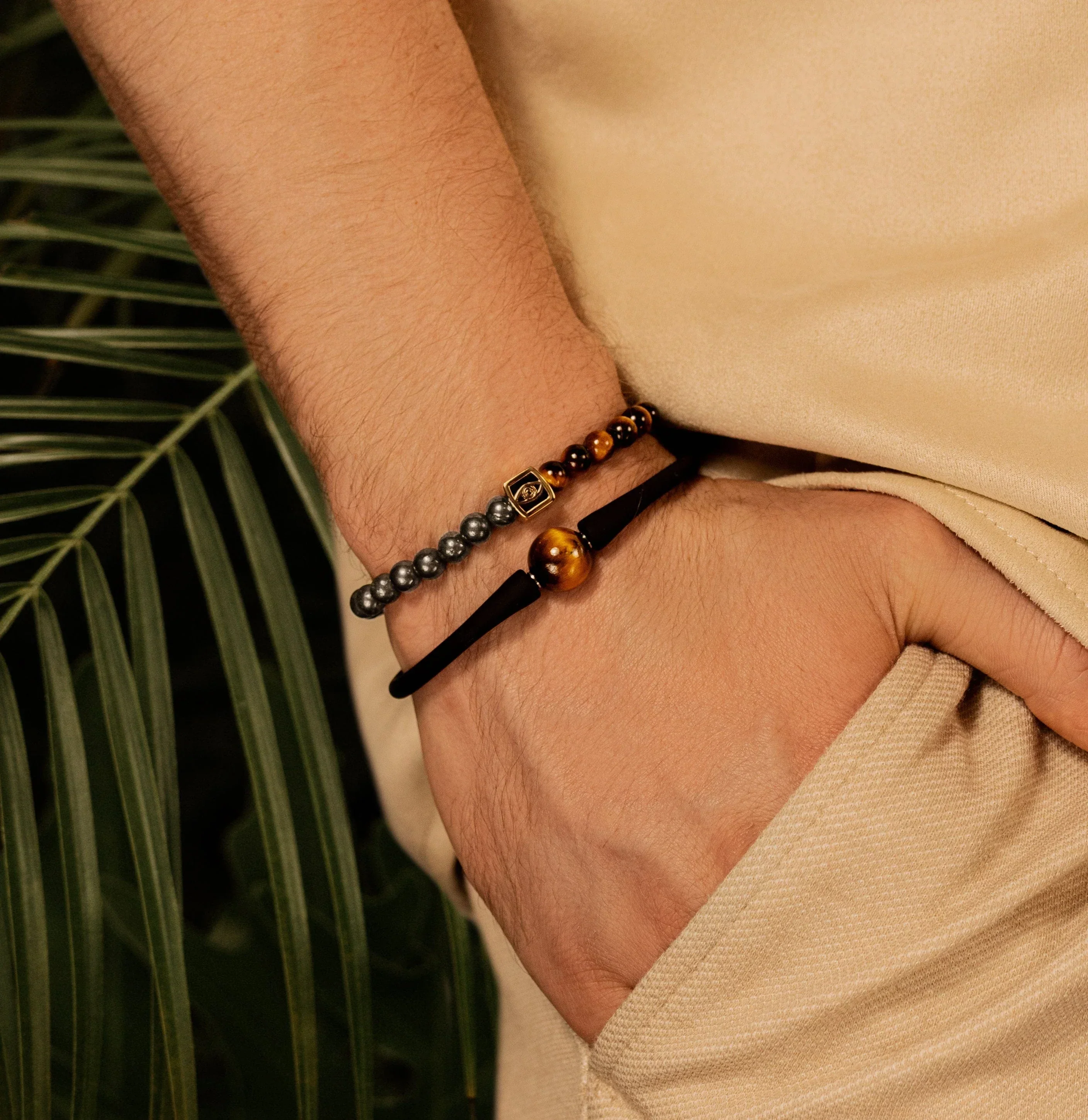 Ancient Warrior - Tiger's Eye Pyrite Bracelet - Image 2