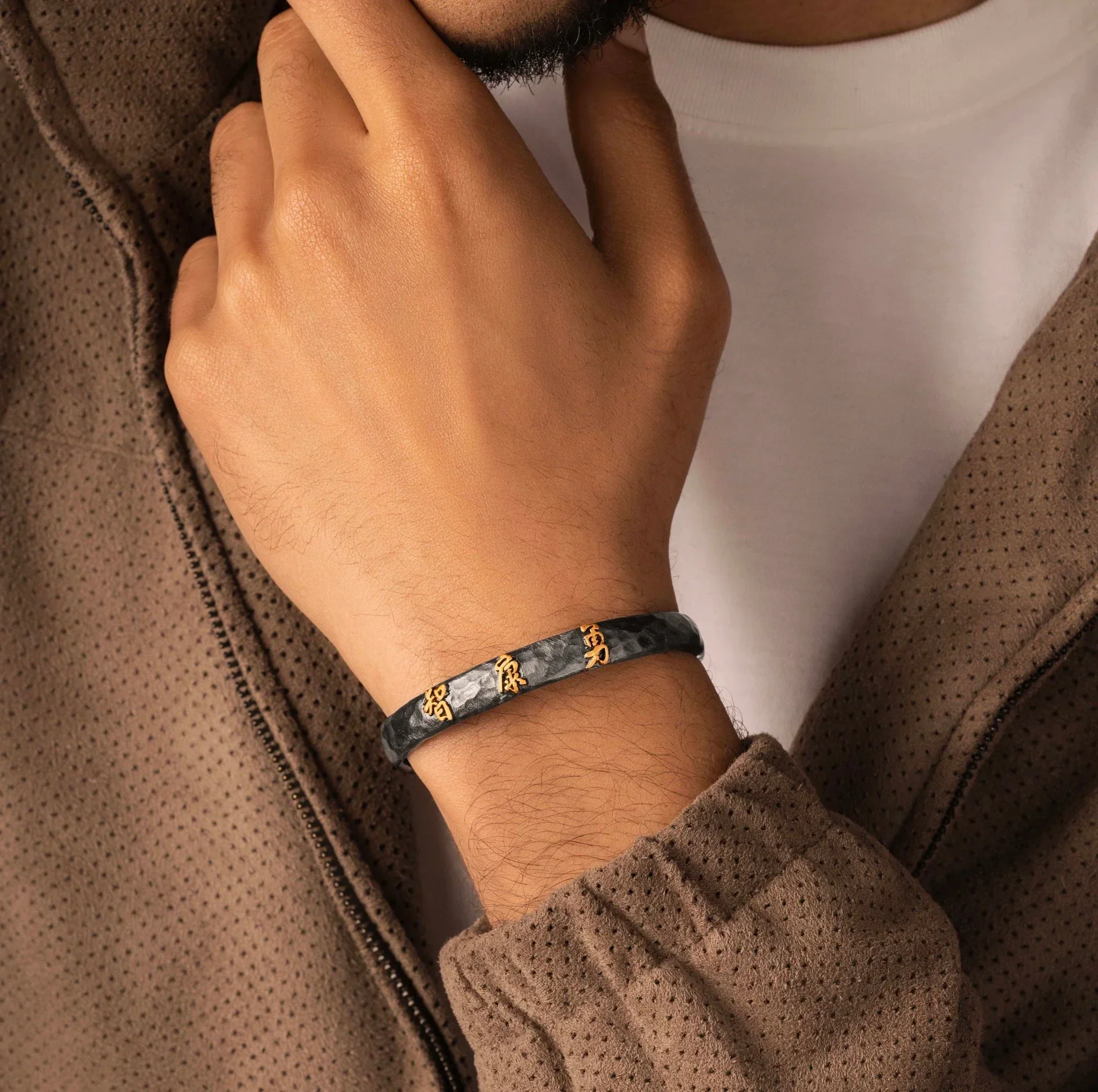 Ancient Wisdom - 3 Letters Men's Cuff - Image 2