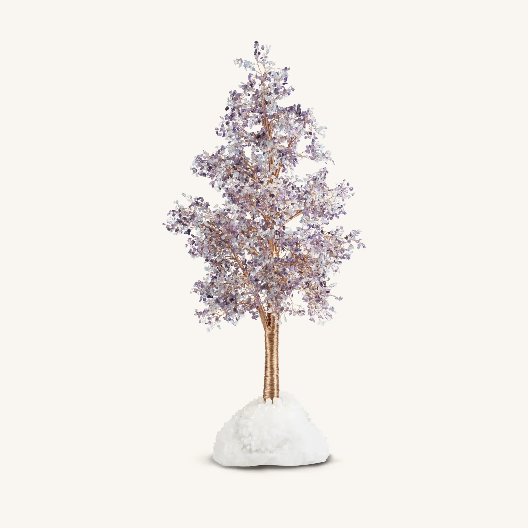 Exquisite Grace - Aquamarine & Amethyst Feng Shui Tree