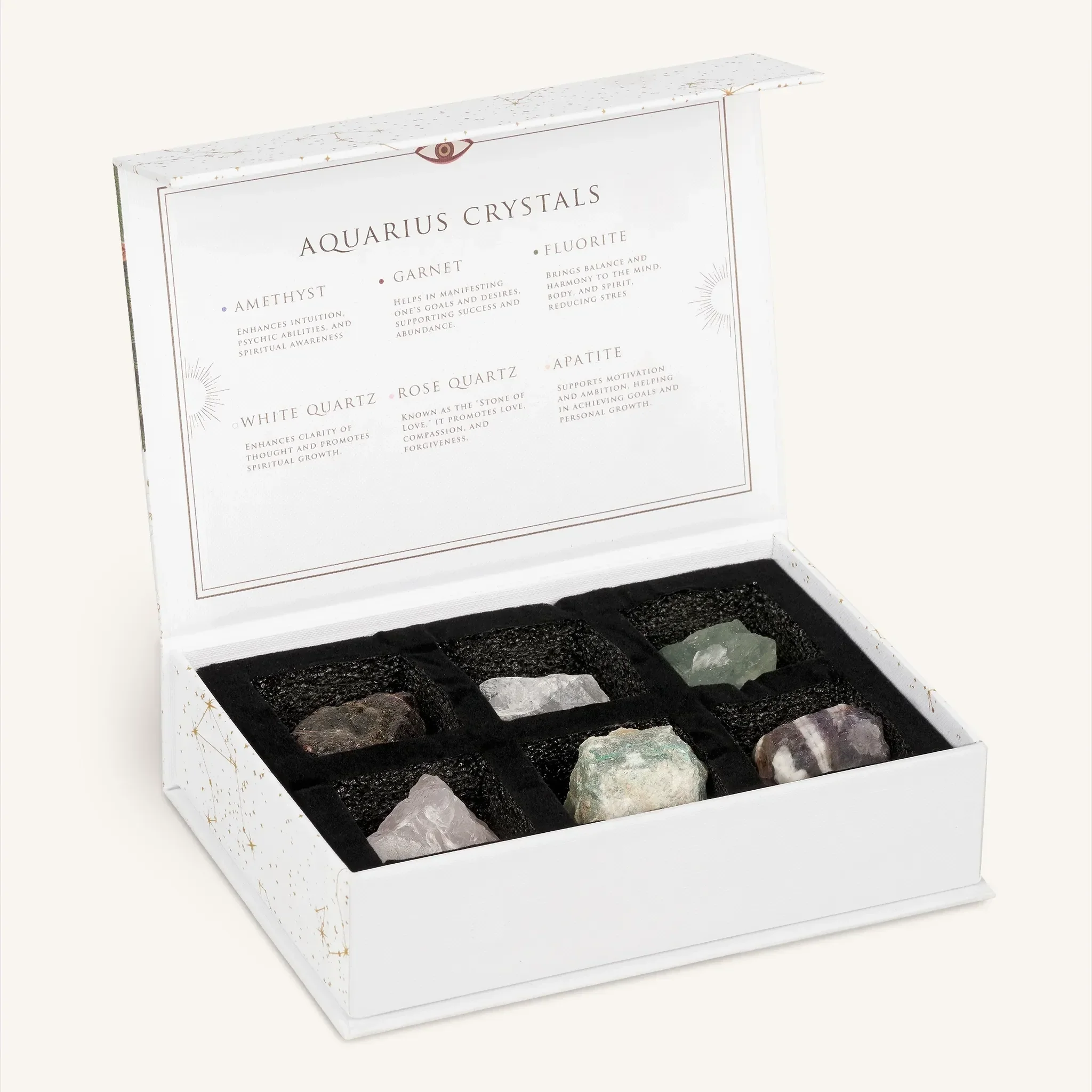 Innovative Balance Aquarius Zodiac Crystal Box