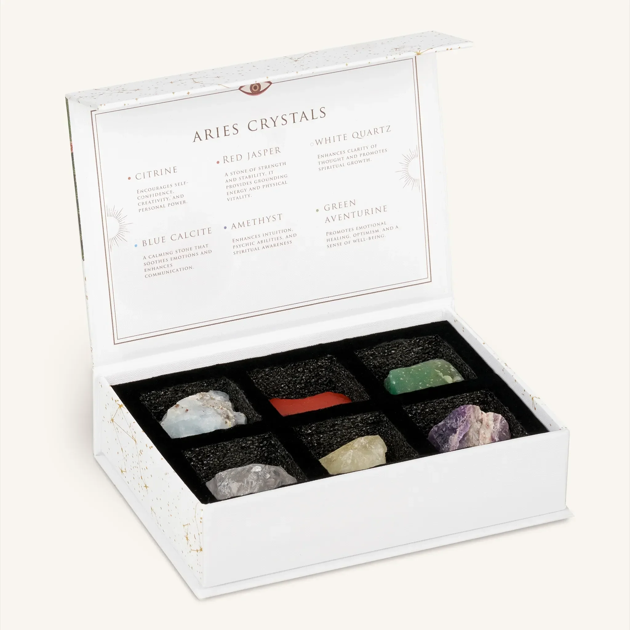 Feed Your Passion Aries Zodiac Crystal Box