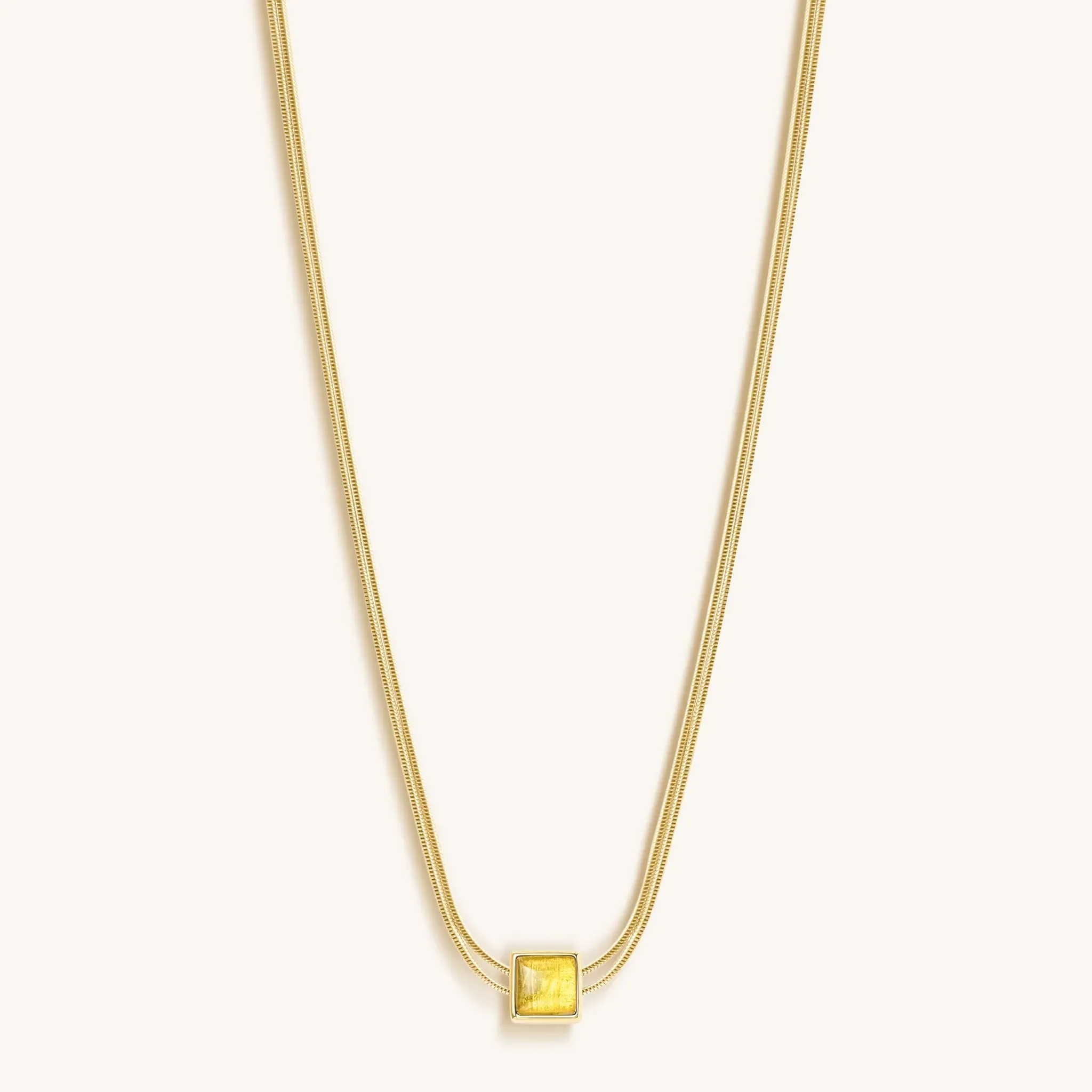 Awaken & Shine - Citrine Evil Eye November Birthstone Necklace - Image 5