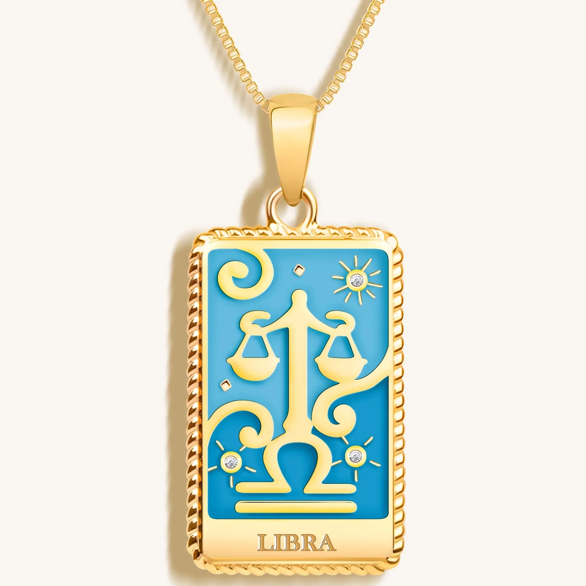 Balanced Growth - Libra Card Necklace