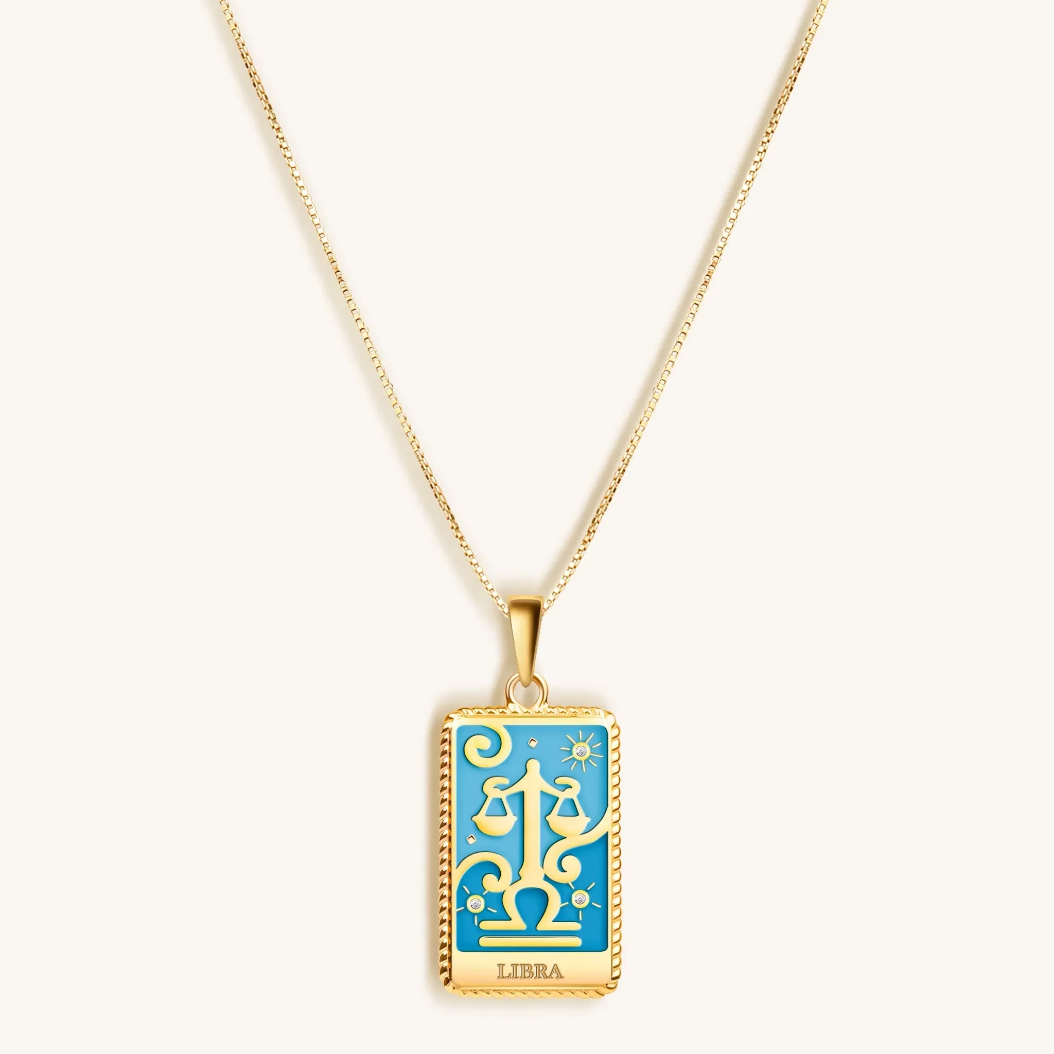 Balanced Growth - Libra Card Necklace - Image 3