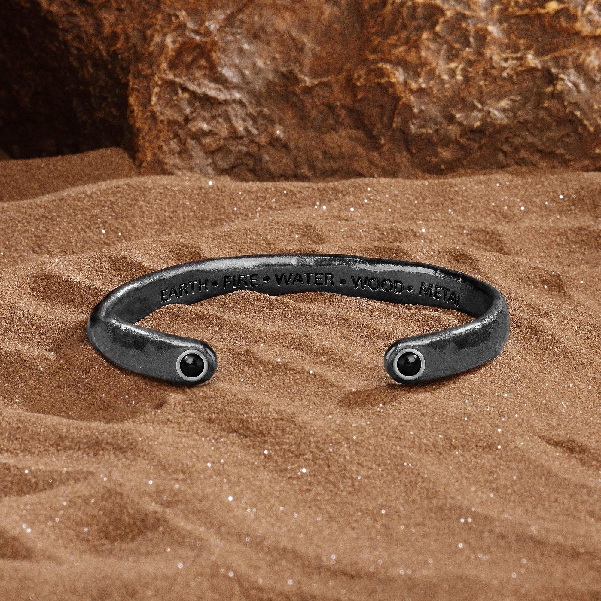 Balanced Soul - 5 Letters Men's Cuff Bracelet - Image 3