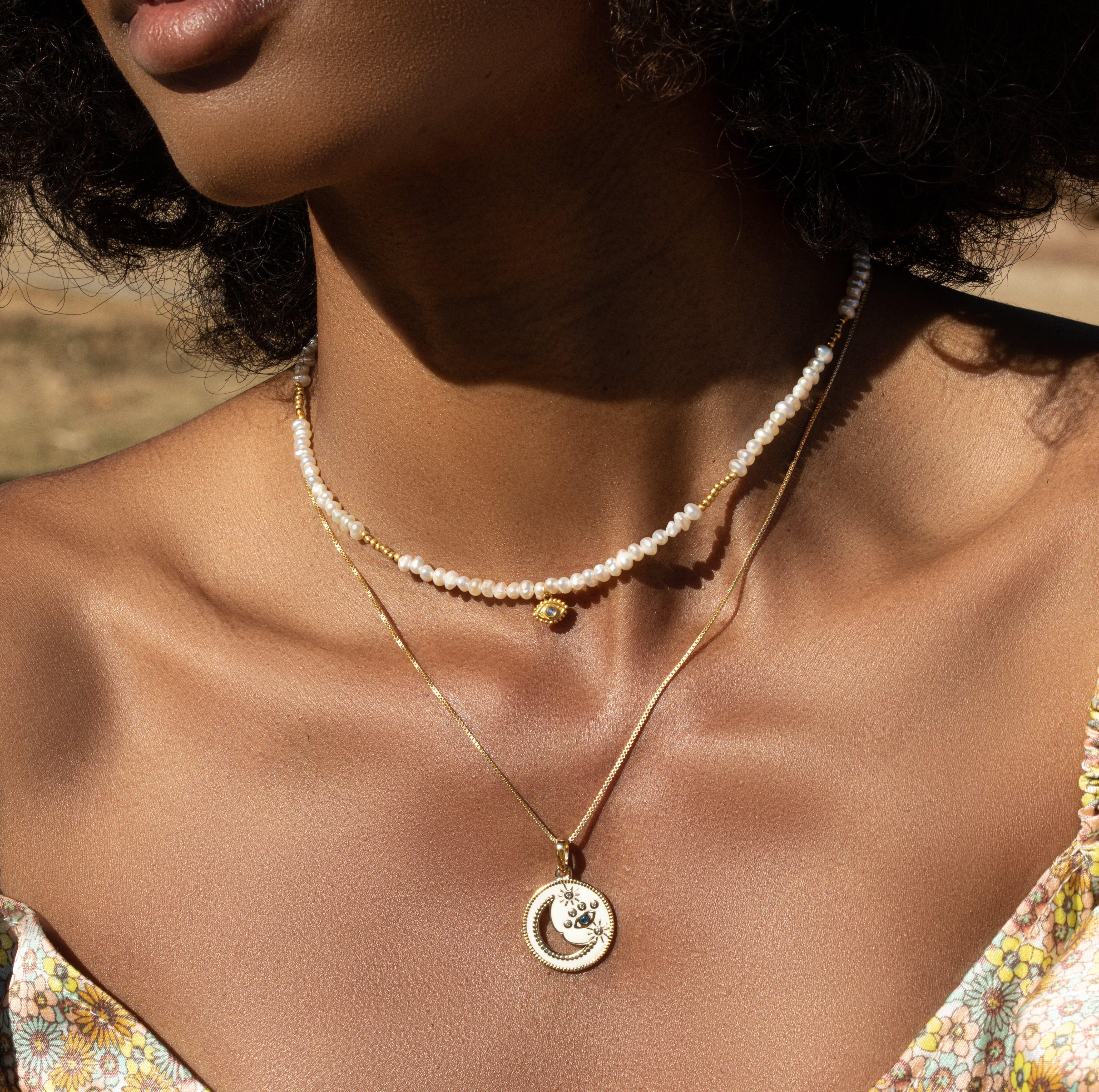Beautiful Reverie Freshwater Pearl Necklace - Image 4