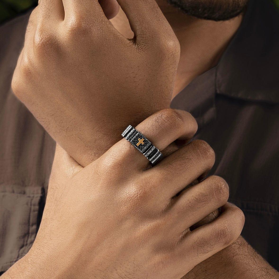 Blessed Faith - Cross Mantra Ring - Image 2