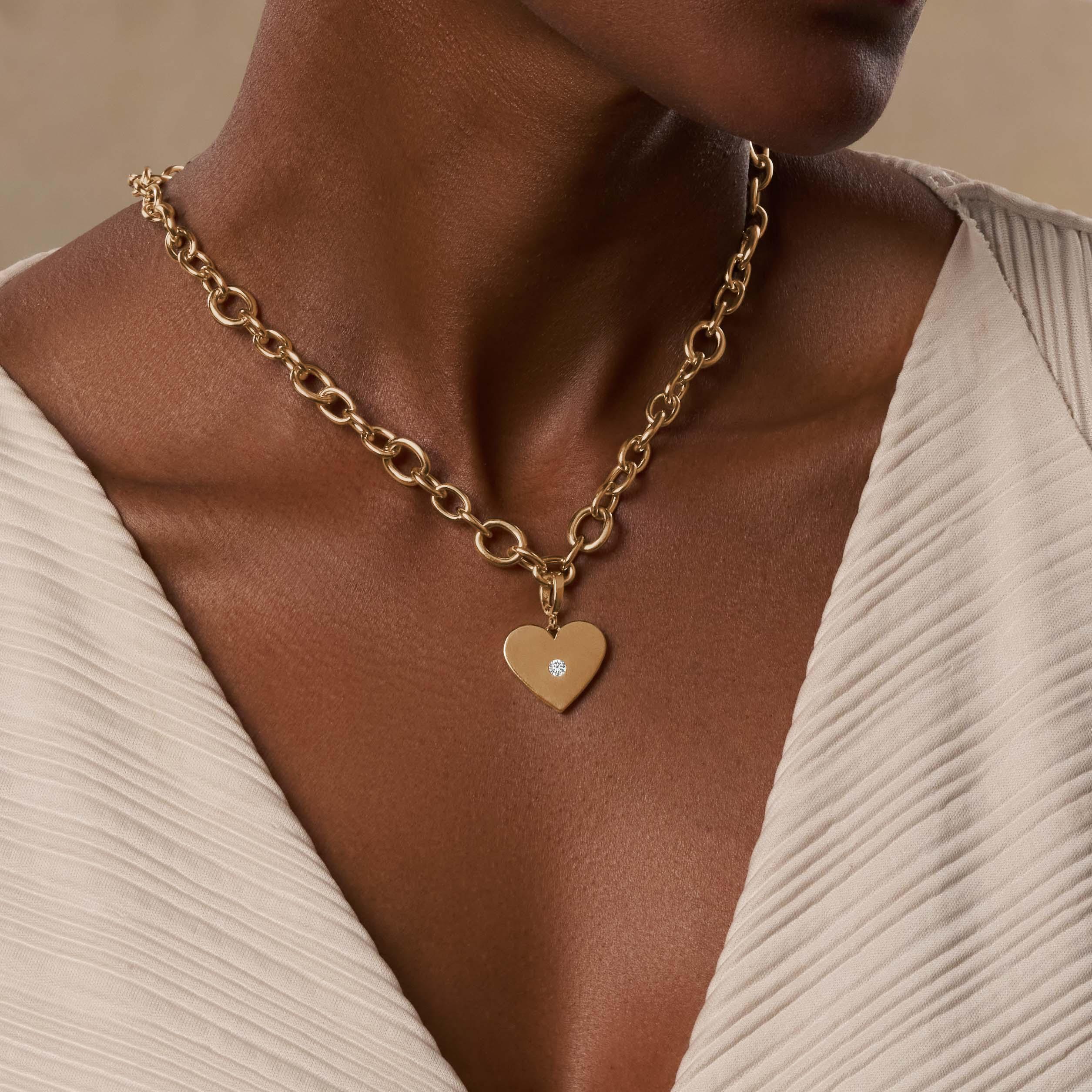 Blissful Embrace Gold Heart Charm - Image 2