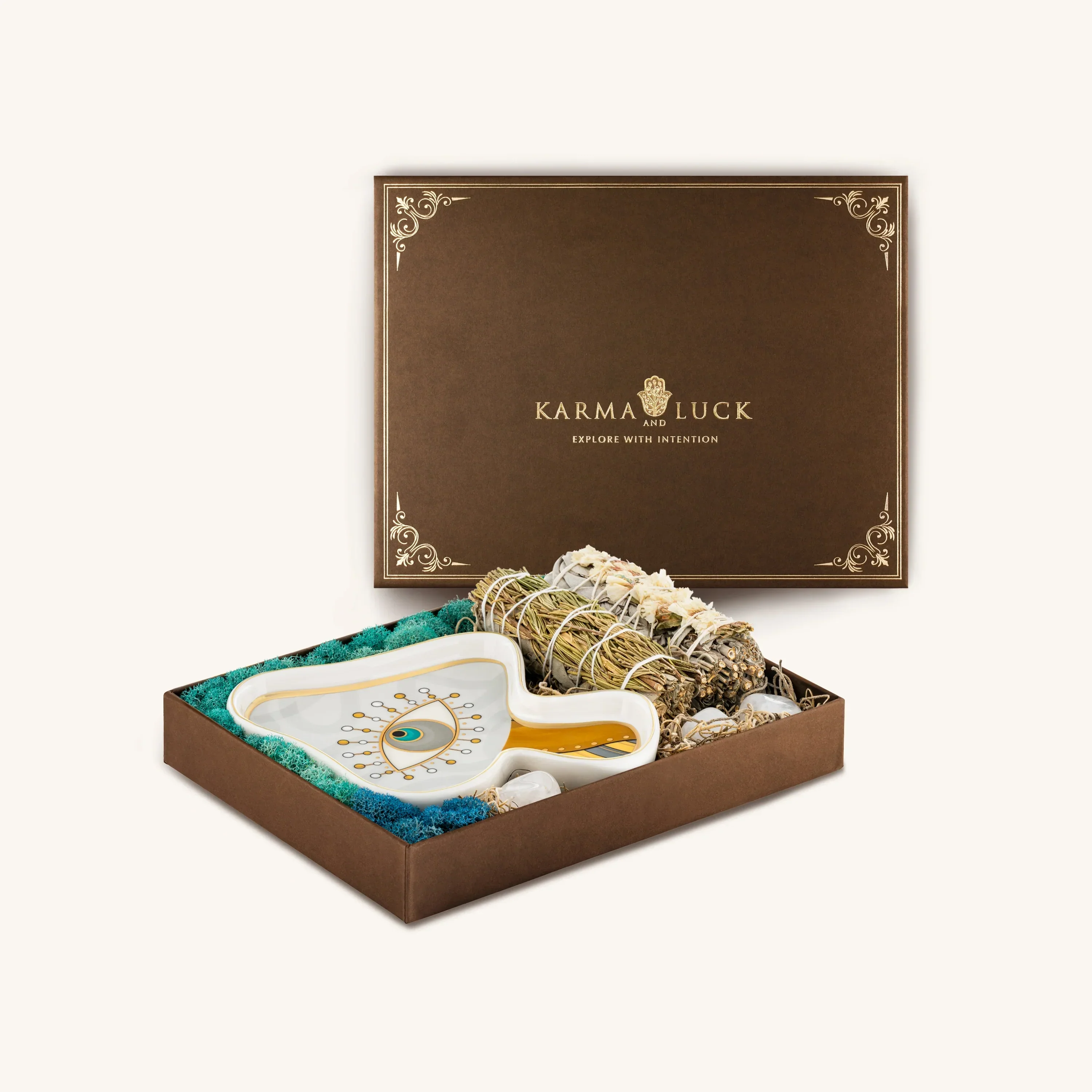 Blooming Inspiration White Mushroom Plate Sage Box - Image 4