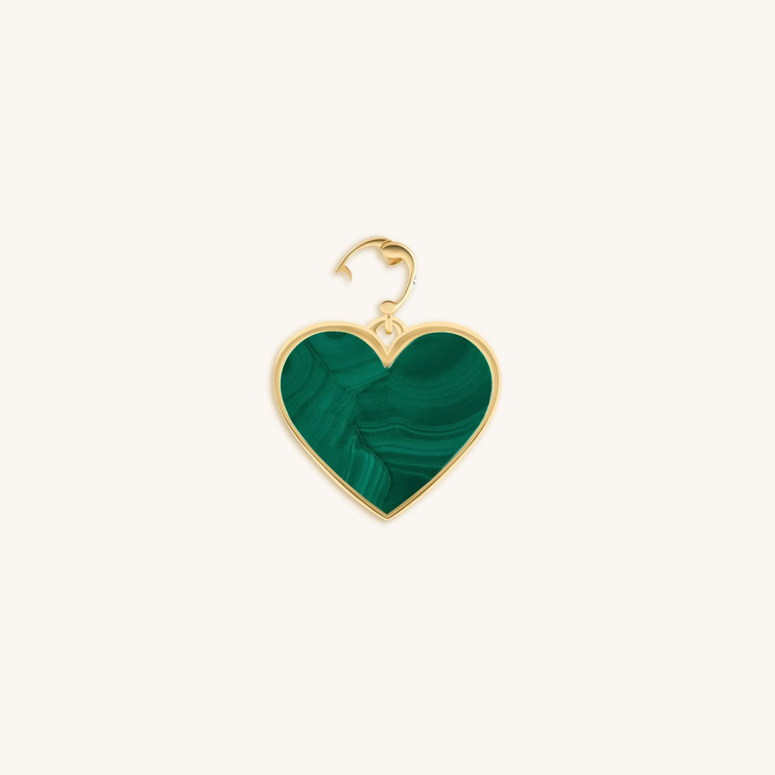 Blossoming Soul Malachite Heart Charm - Image 4