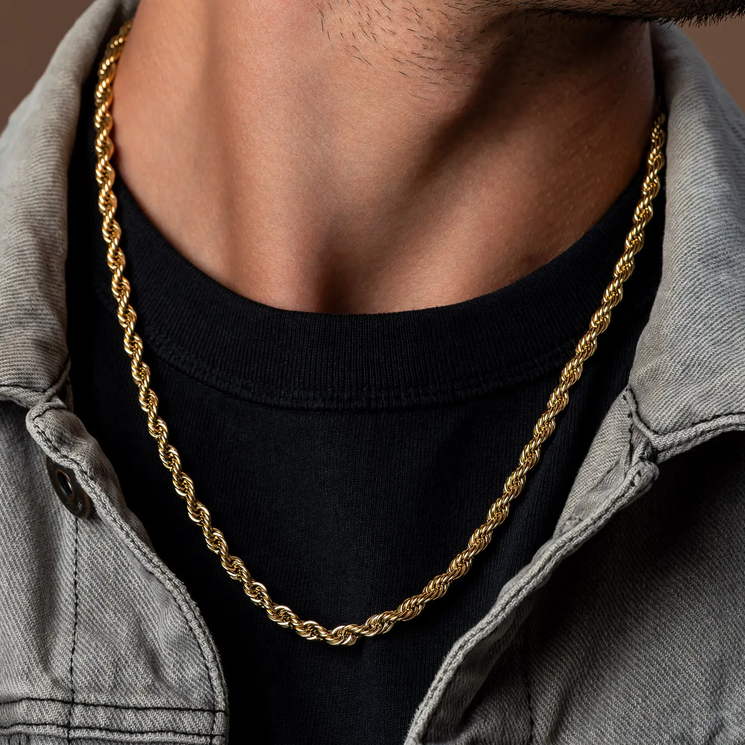 Bold Current Stainless Steel Chain Necklace - Image 2