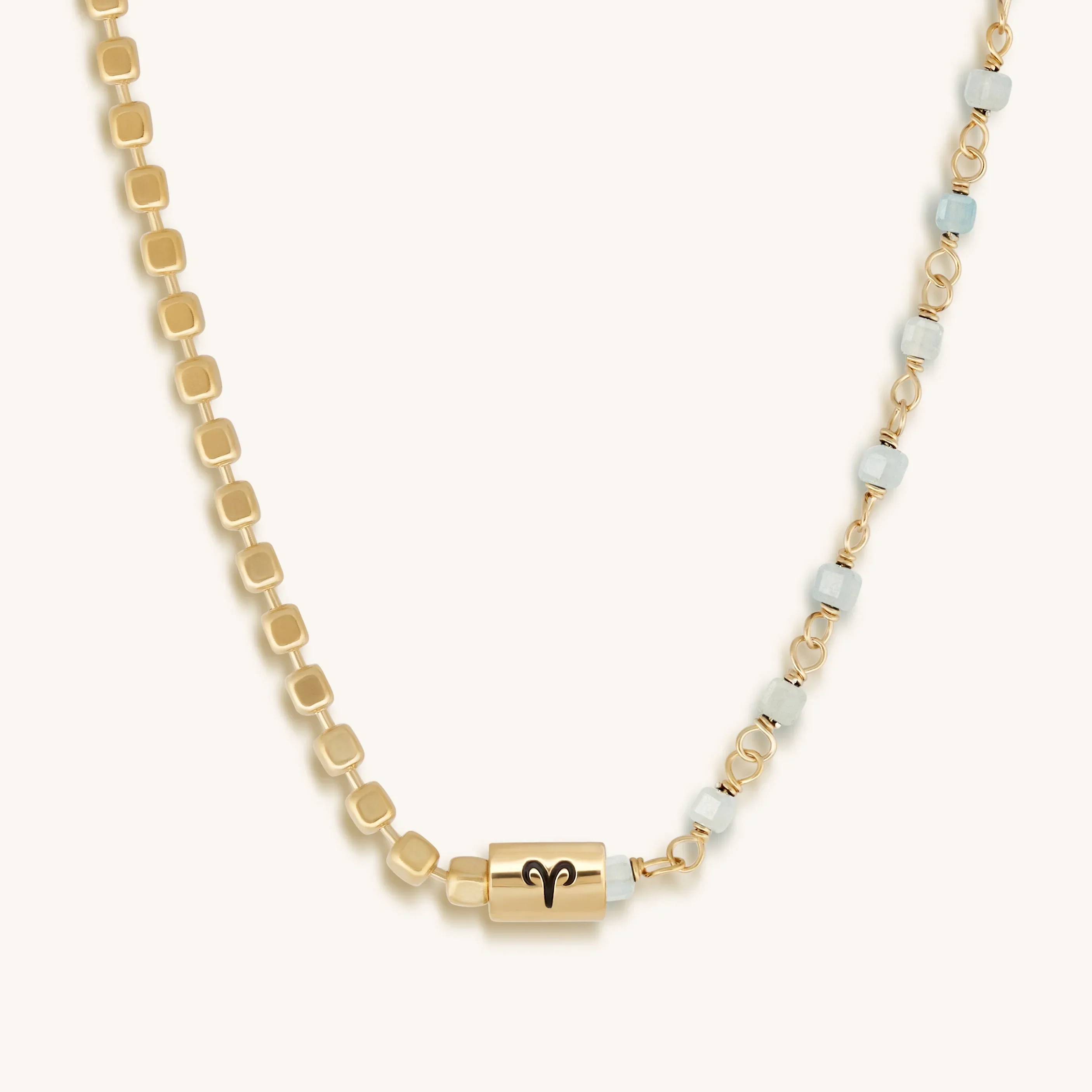 Boldly Ambitious Aries Aquamarine Necklace - Image 3
