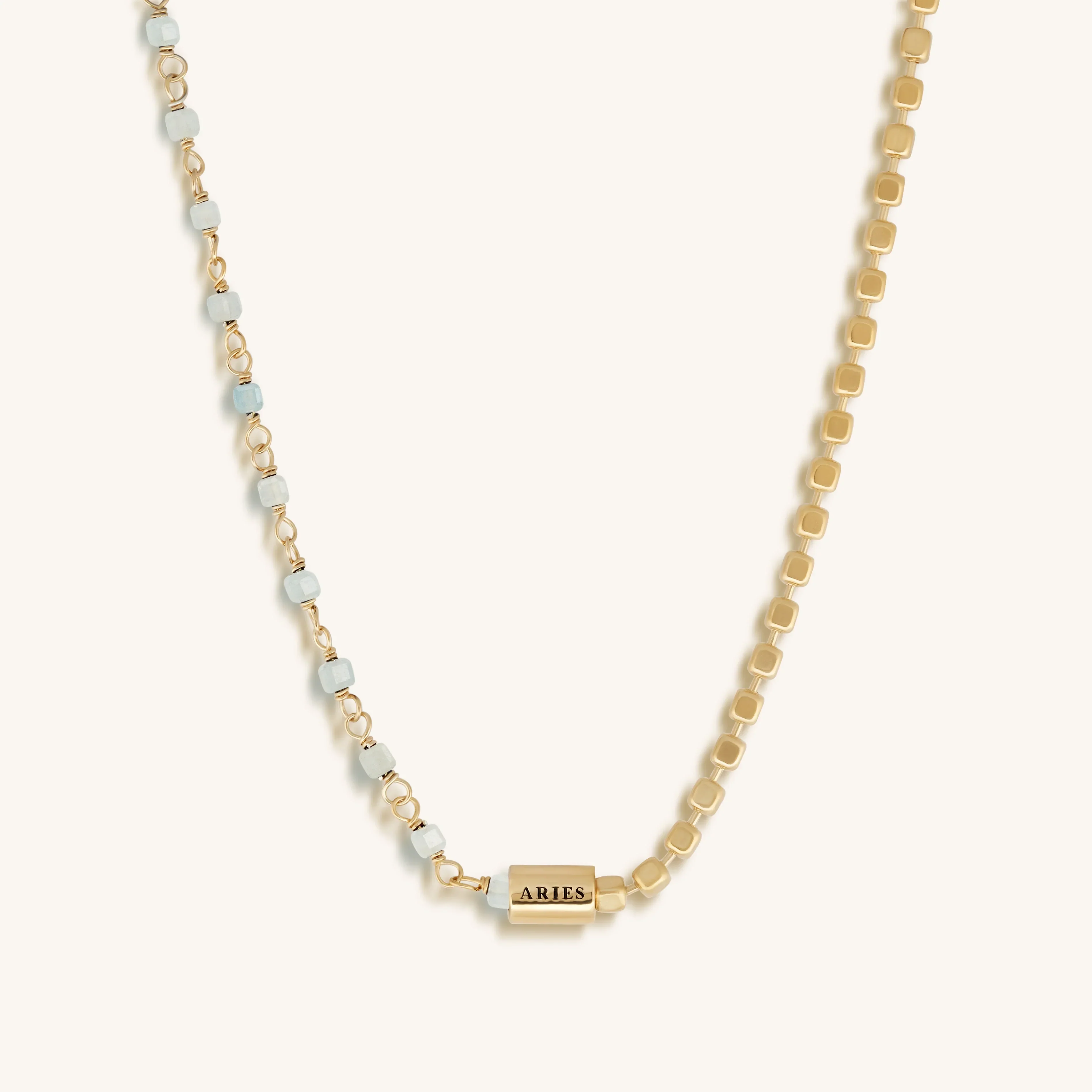Boldly Ambitious Aries Aquamarine Necklace - Image 4
