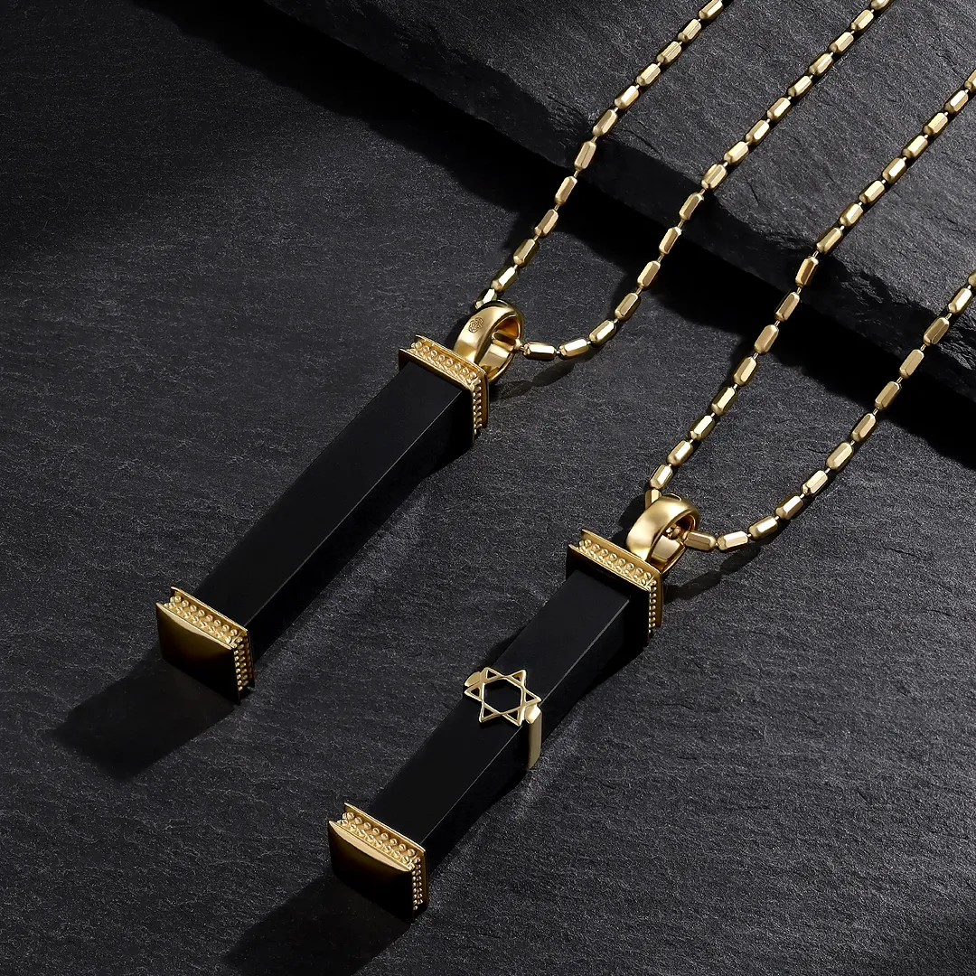 Bound in Strength – Black Onyx Star of David Necklace - Image 4