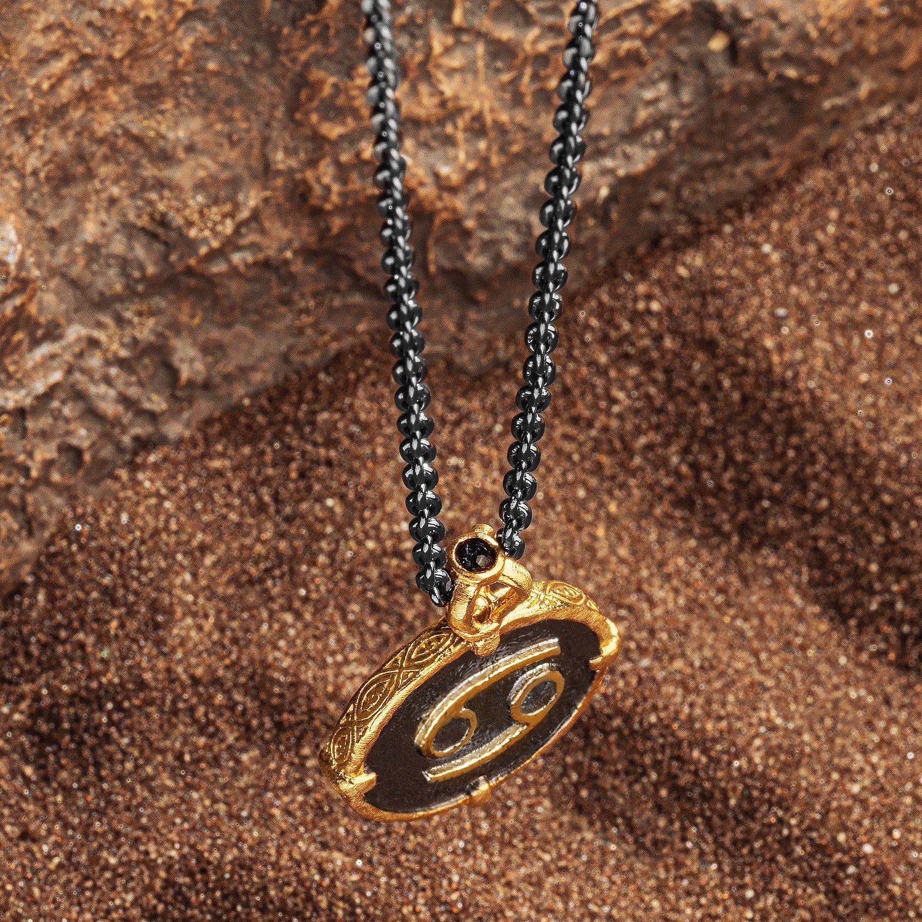 Nurturing Soul - Cancer Zodiac Onyx Necklace - Image 3