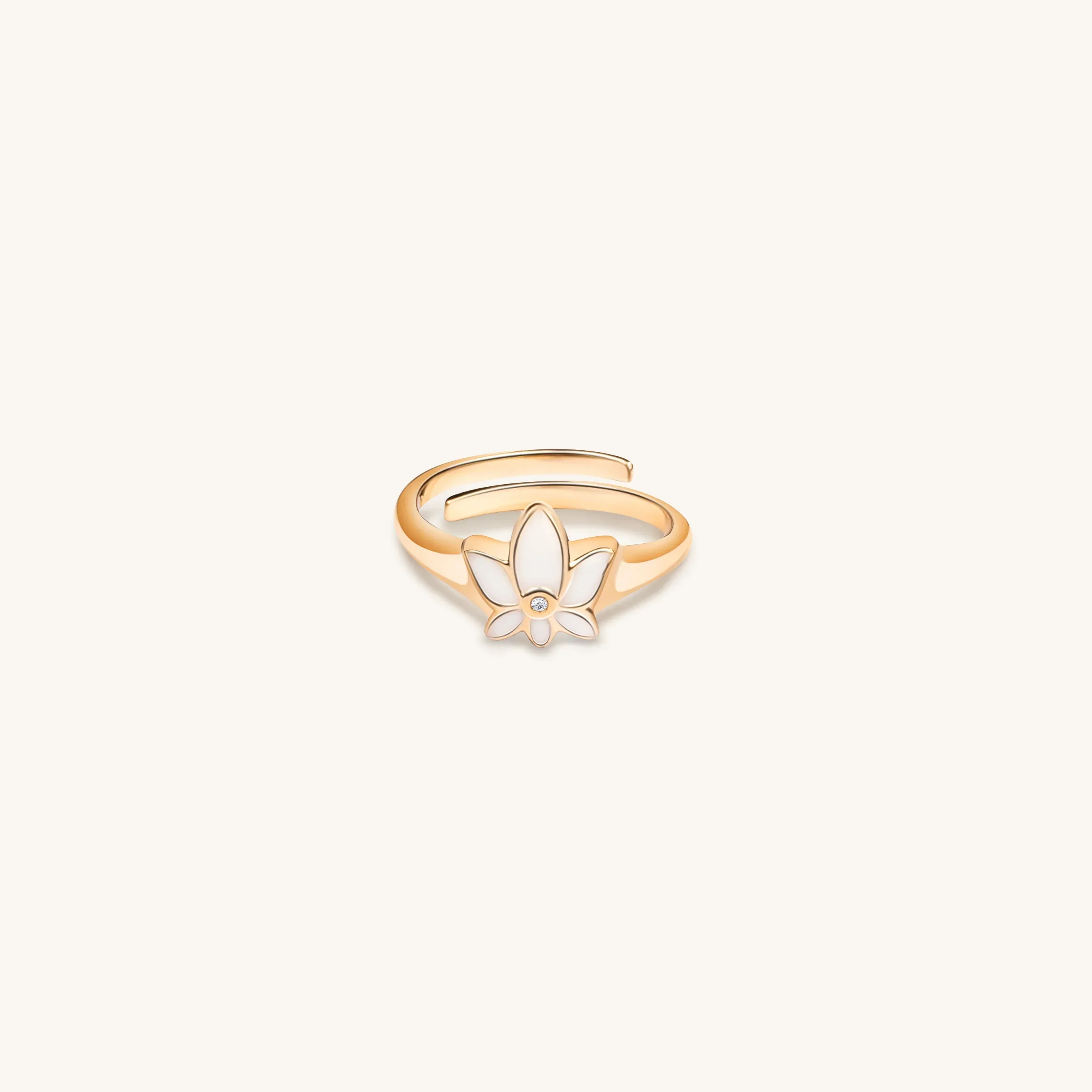 Brilliant Bloom - Lotus Diamond Ring - Image 3