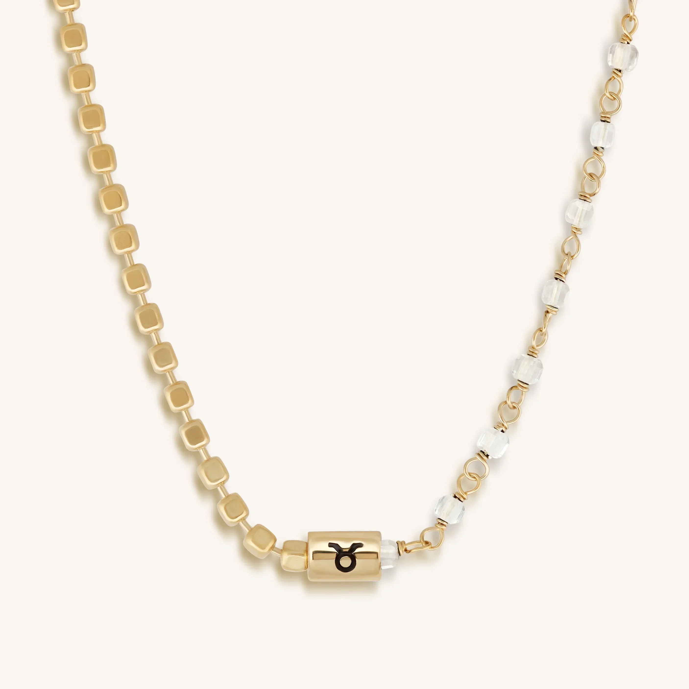 Calm Anchor Taurus Crystal Quartz Necklace - Image 3
