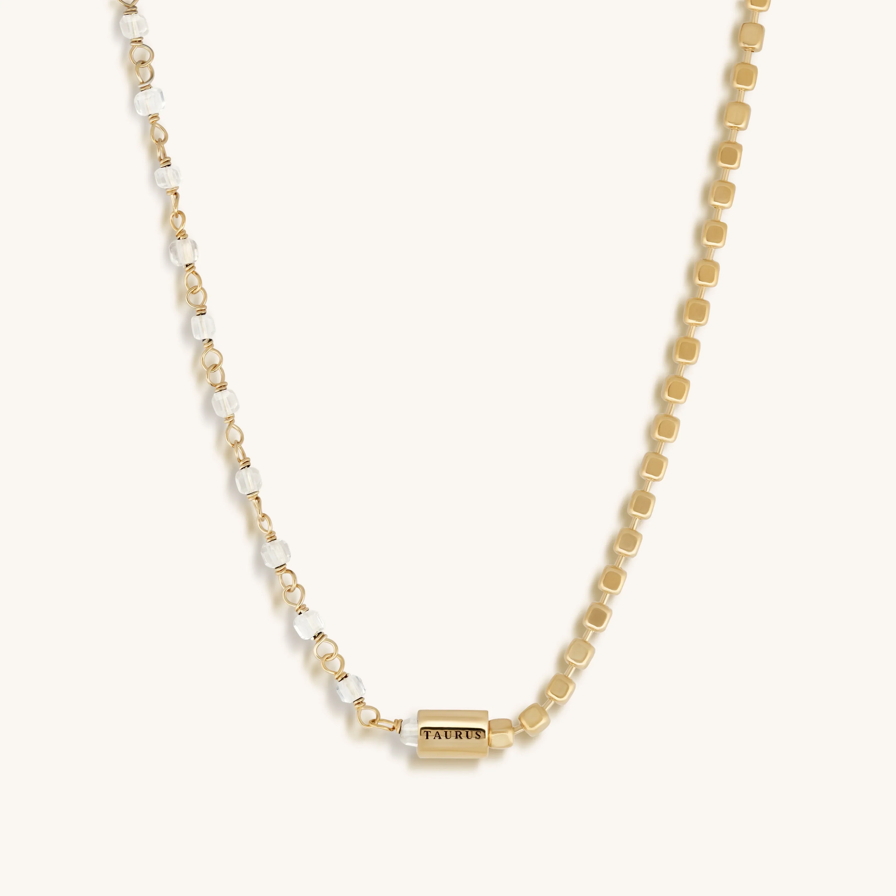 Calm Anchor Taurus Crystal Quartz Necklace - Image 4