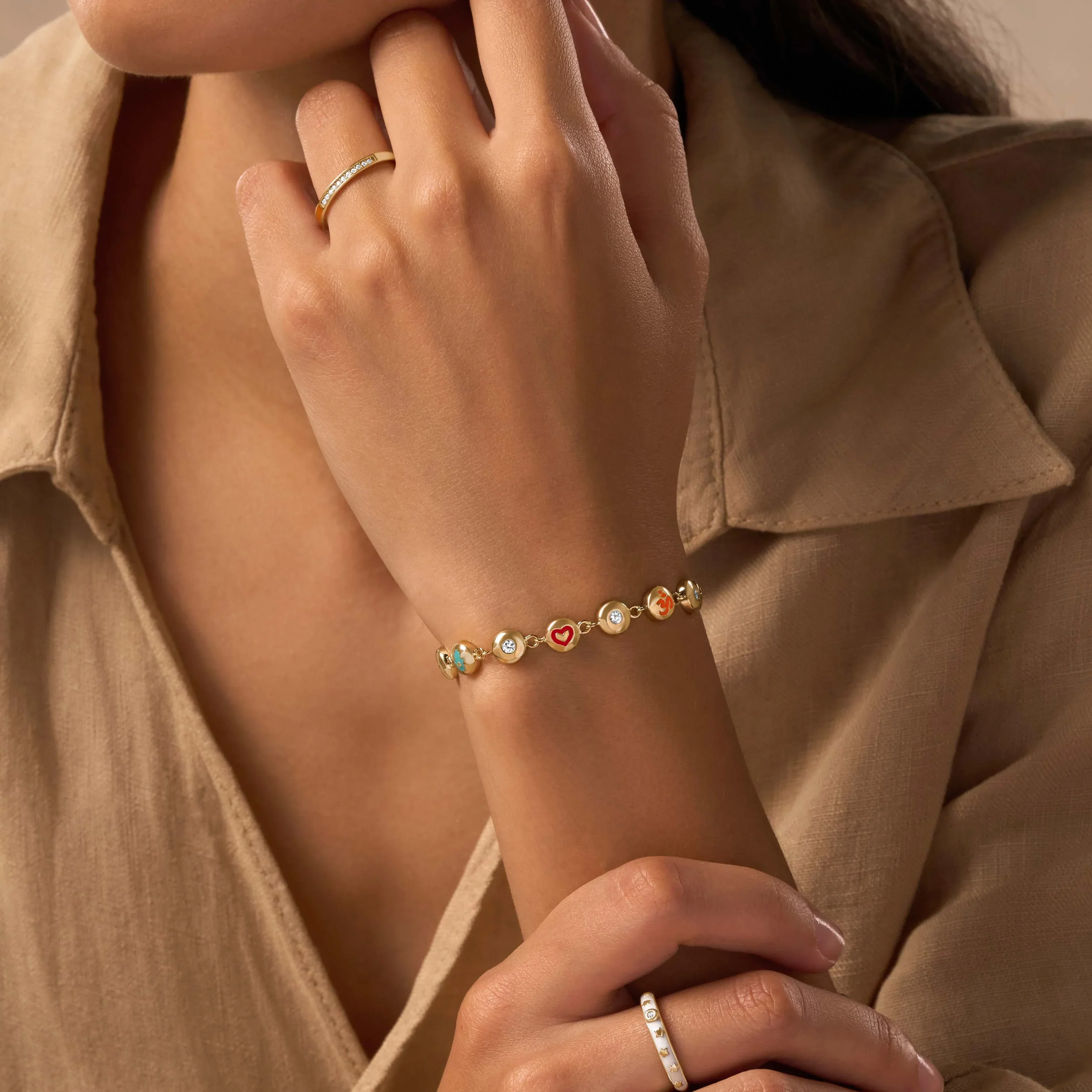 Celestial Blessings Multi-Symbol Bracelet - Image 2