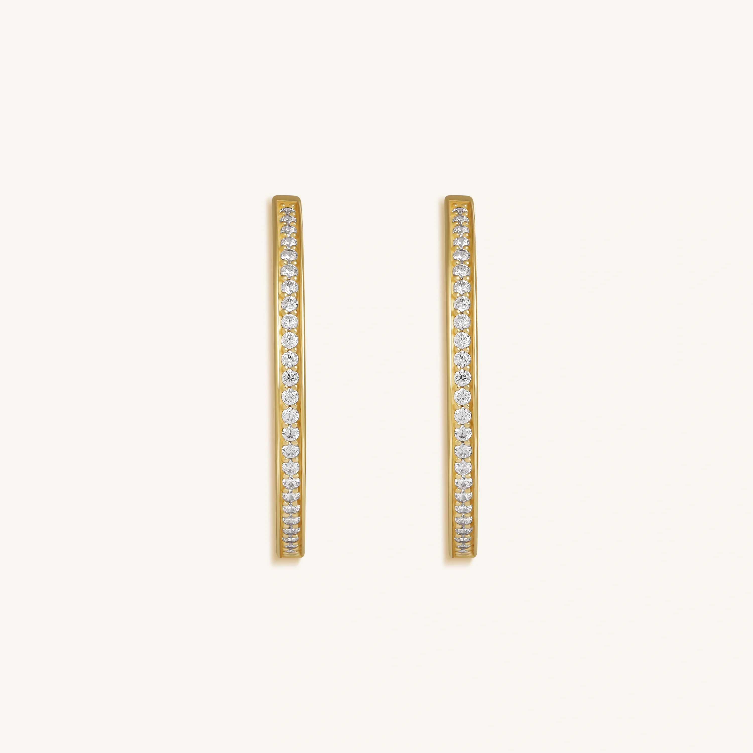 Celestial Radiance Gold Hoop Earrings