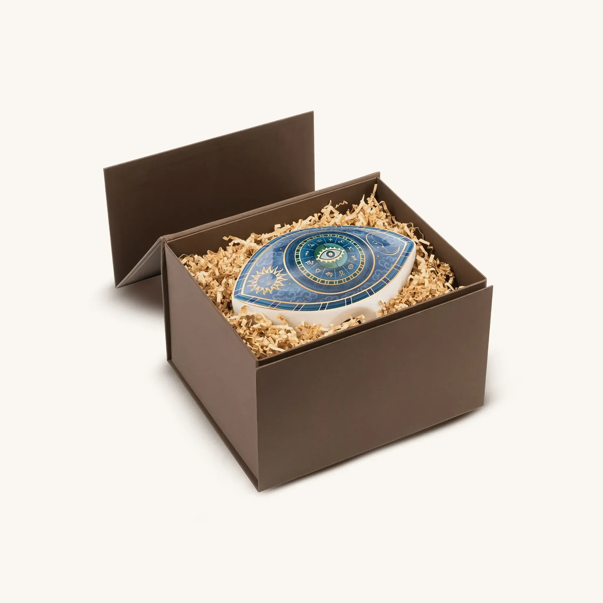 Celestial Unity - Evil Eye Zodiac Ceramic Statue - Image 2
