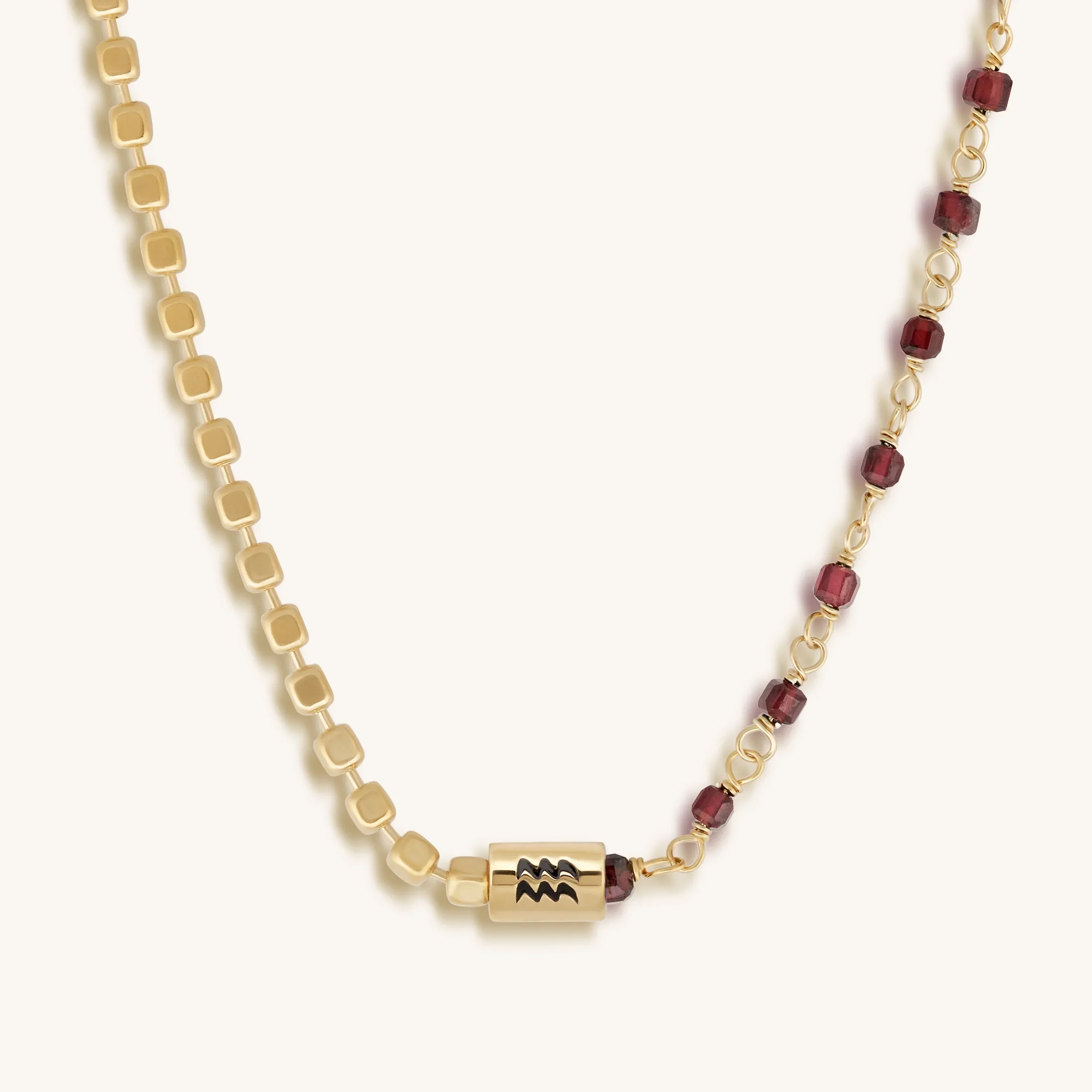 Celestial Vision Aquarius Garnet Jewelry Set - Image 3