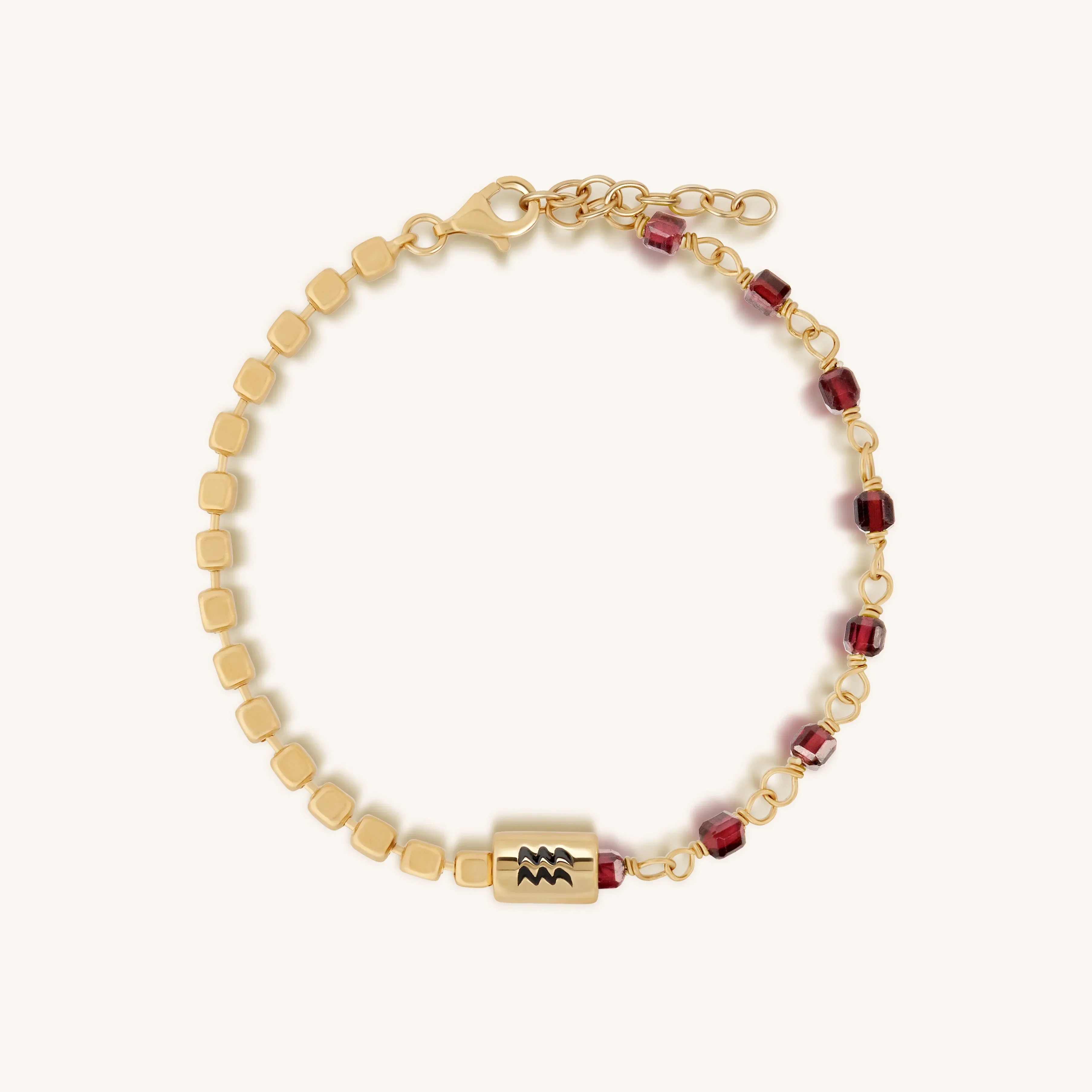 Celestial Vision Aquarius Garnet Jewelry Set - Image 4
