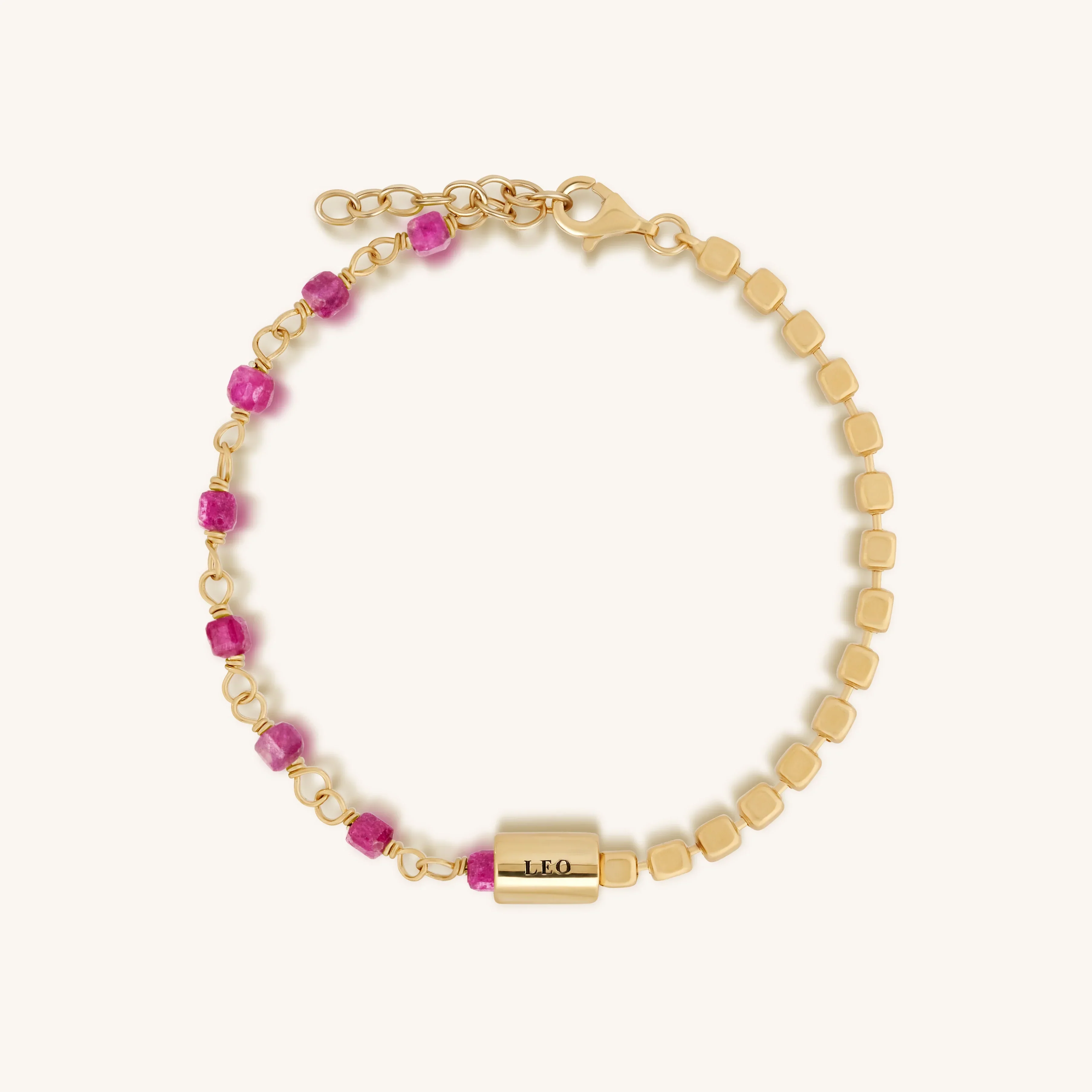Charming Vitality Leo Ruby Bracelet - Image 3