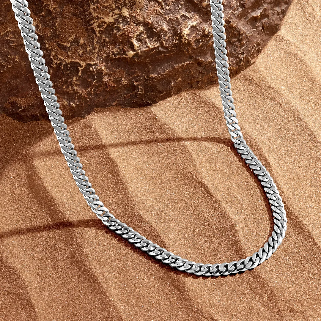 Commanding Balance Stainless Steel Chain Necklace - Image 3