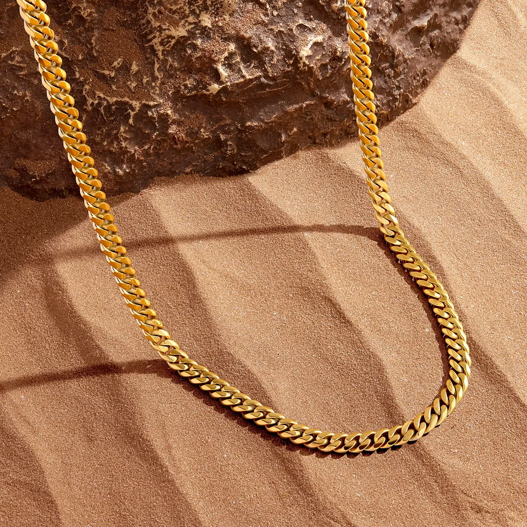 Commanding Balance Stainless Steel Chain Necklace - Image 4