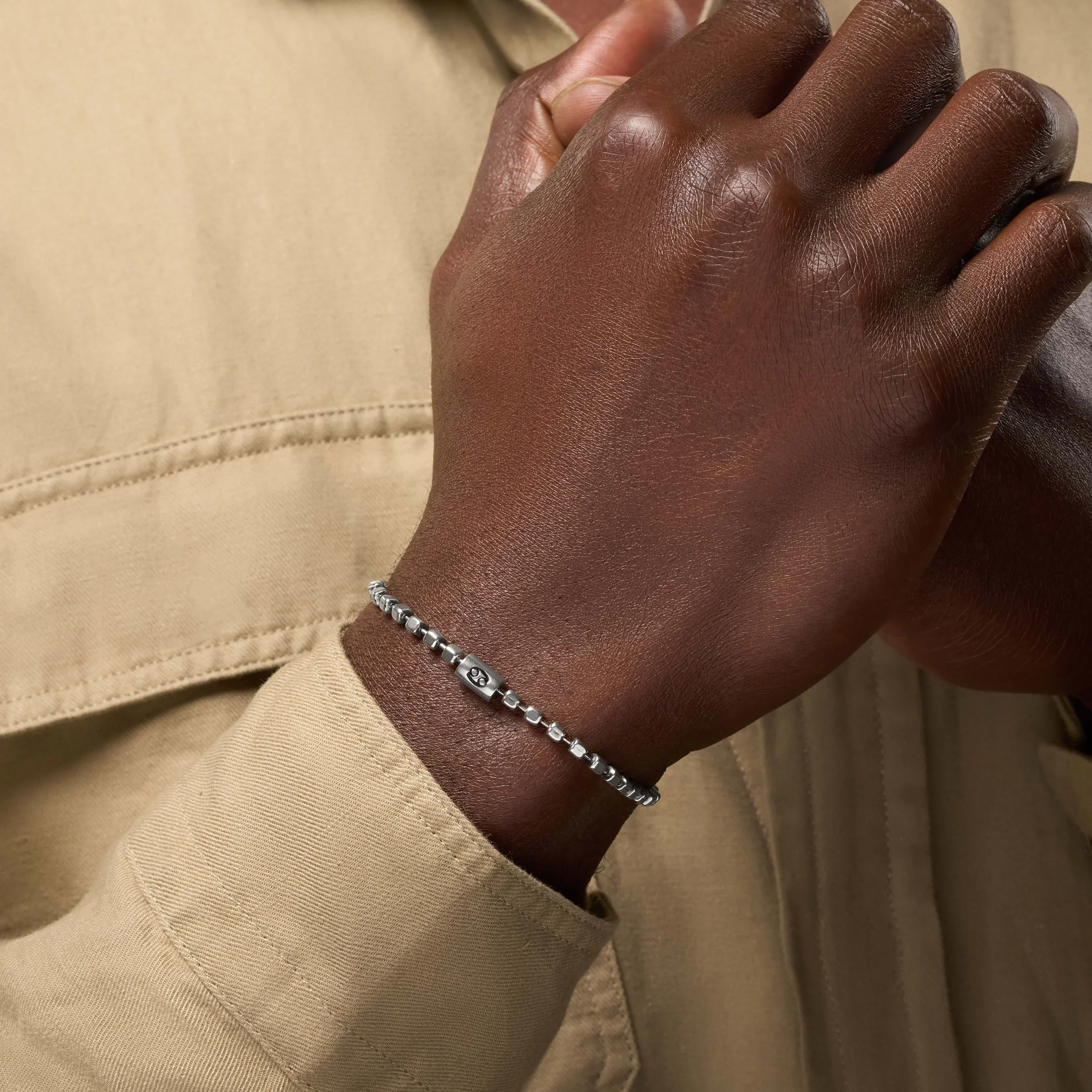 Compassionate Warrior Sterling Silver Cancer Bracelet - Image 2