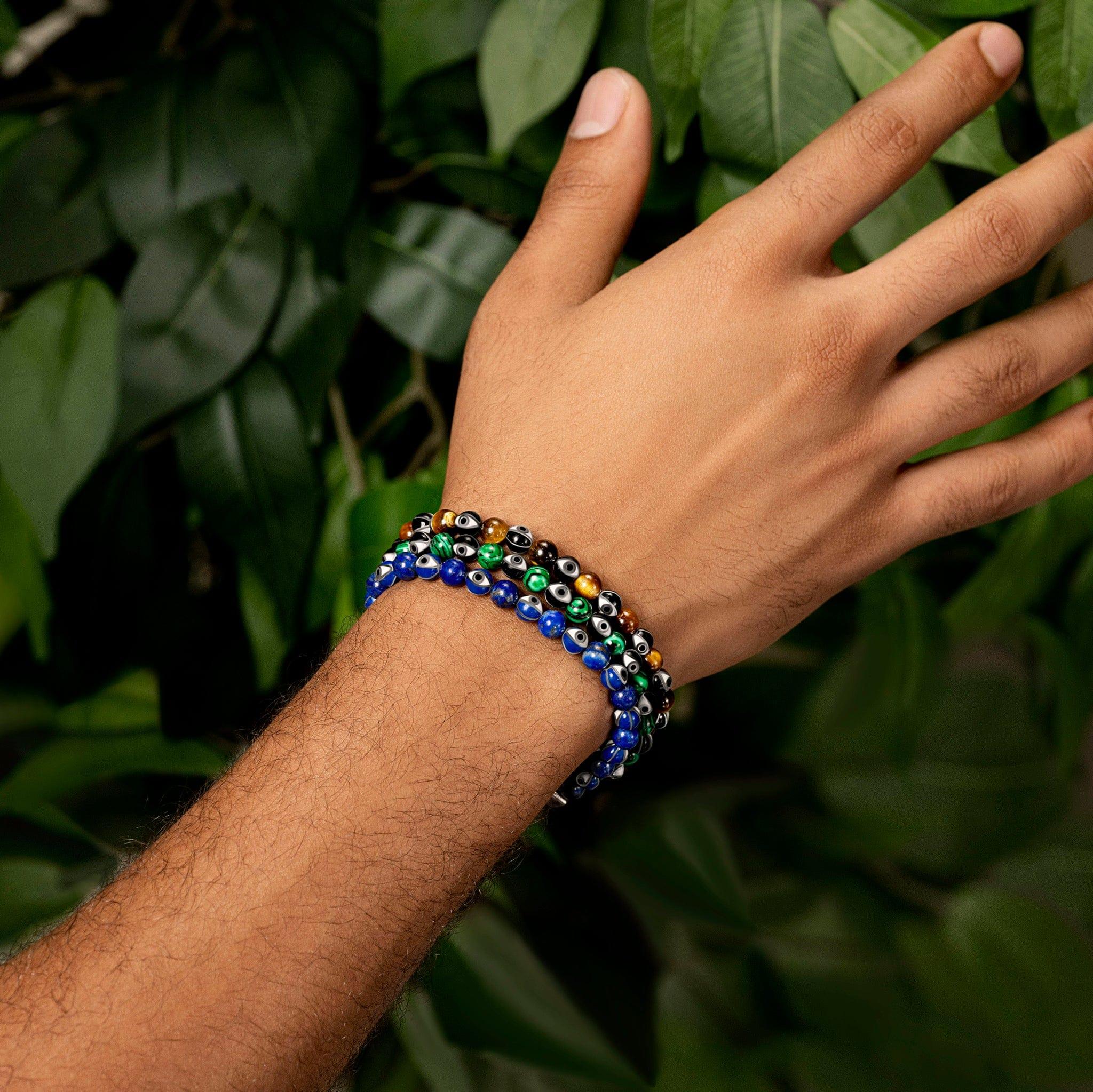 Confident Personality - Enamel Tiger's Eye Bracelet - Image 3