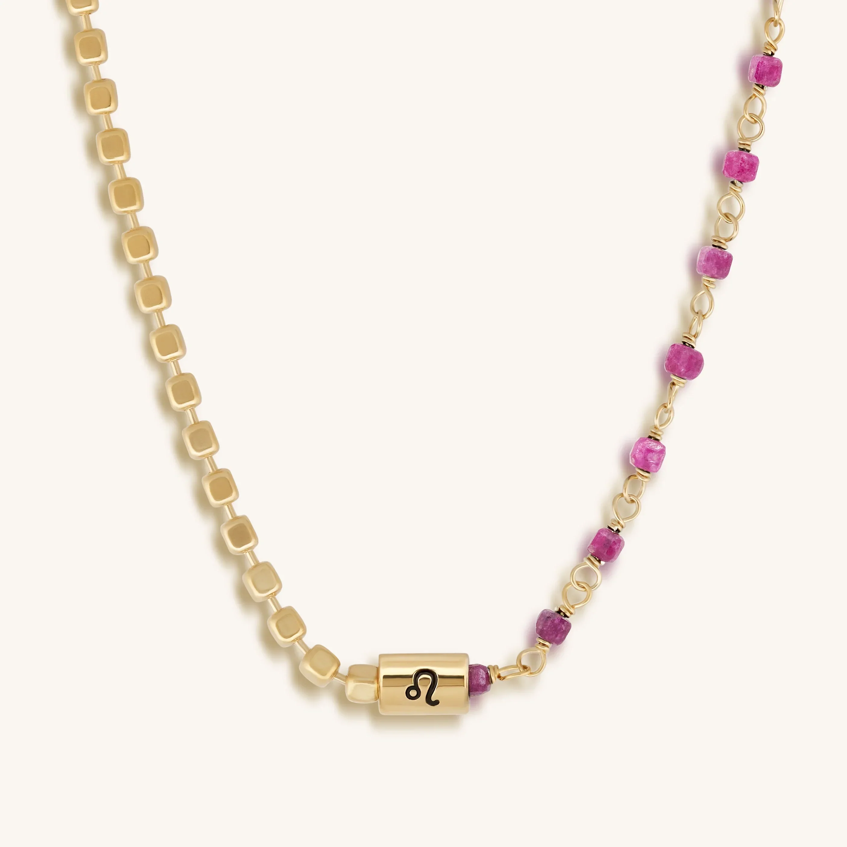 Confidently Majestic Leo Ruby Necklace - Image 3