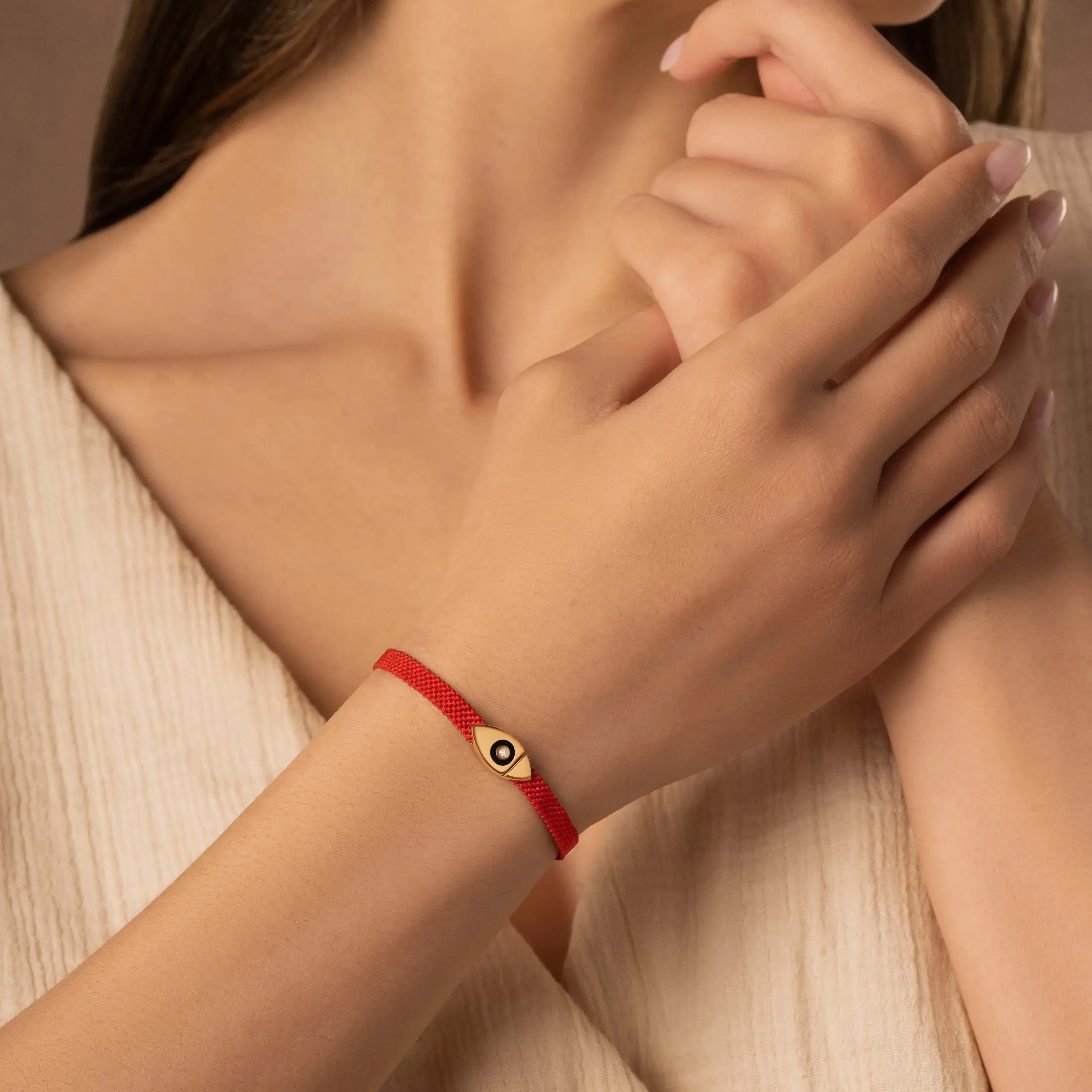 Conscious Elevation - Evil Eye Magnetic Red Bracelet - Image 2