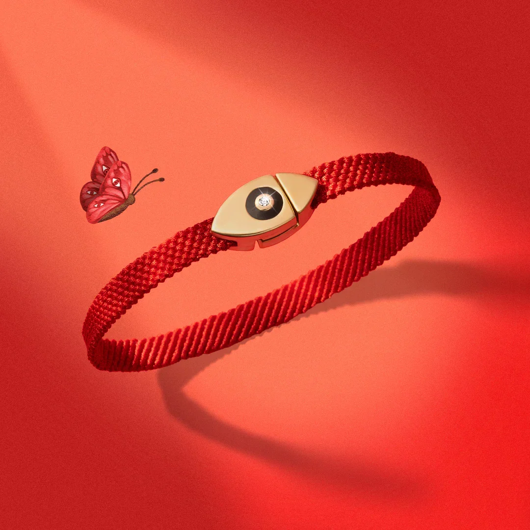 Conscious Elevation - Evil Eye Magnetic Red Bracelet - Image 3