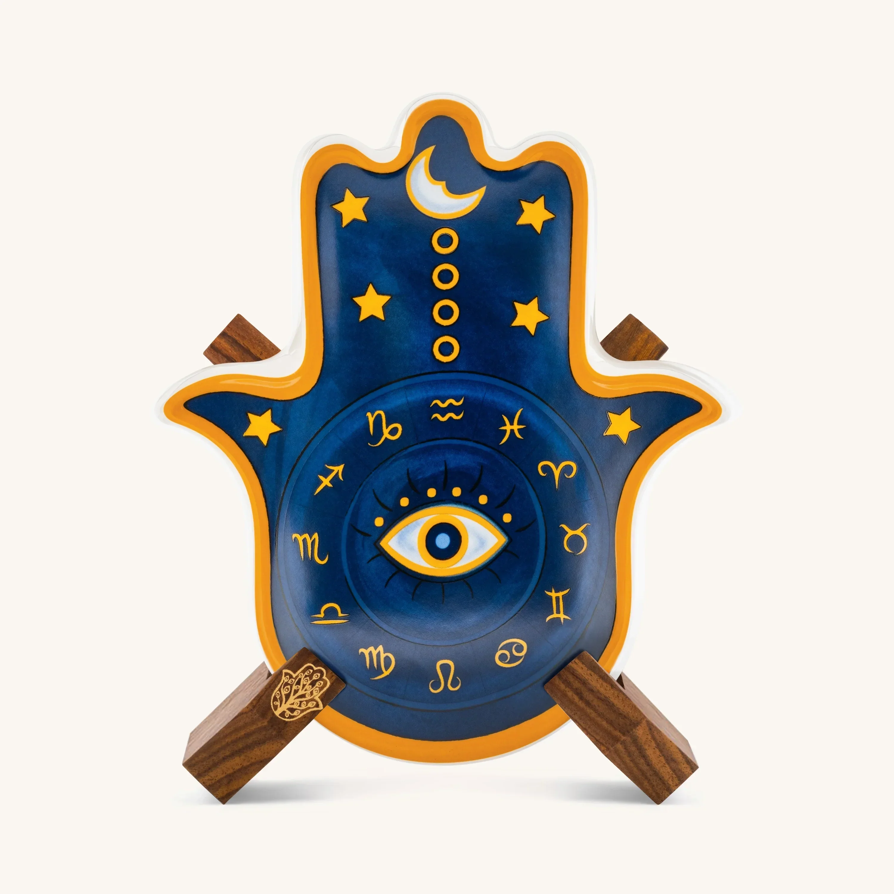 Cosmic Energy - Astro Hamsa Ceramic Wall Blessing - Image 4