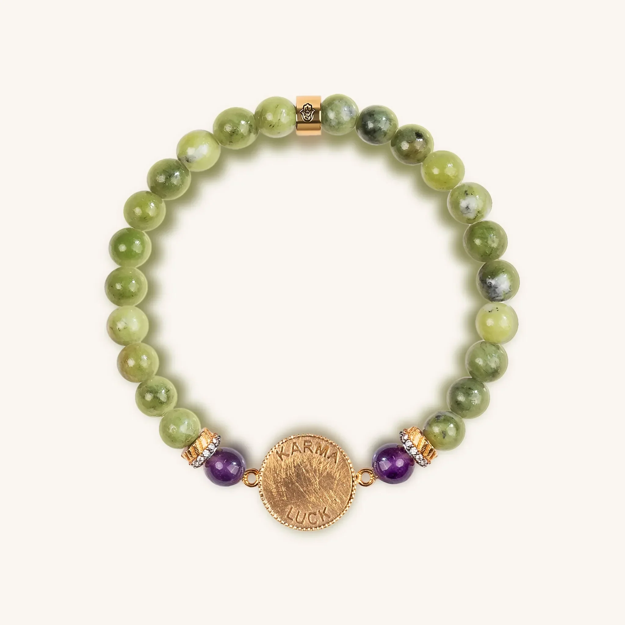 Defensive Trio Jade Stone Evil Eye Bracelet - Image 5