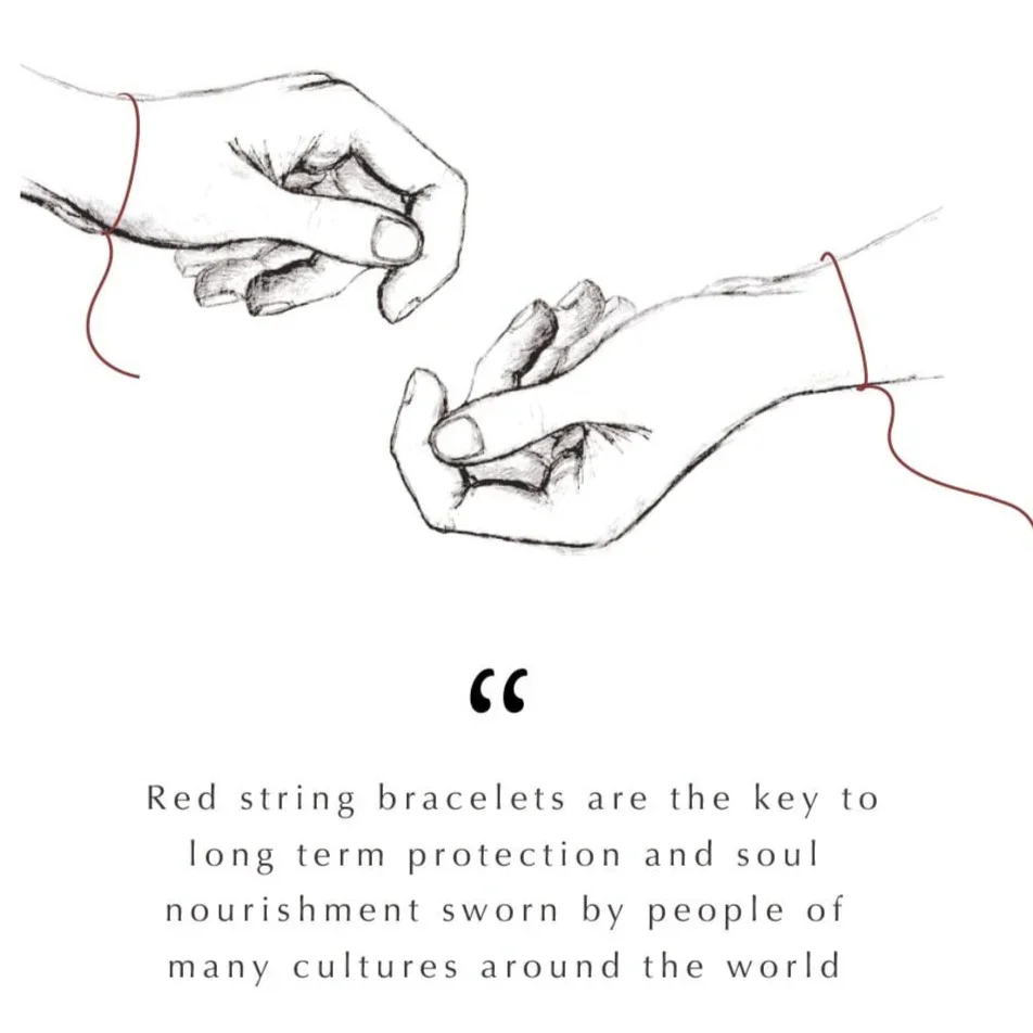 Devoted to Love - Evil Eye Heart Charm Red String Bracelet - Image 4