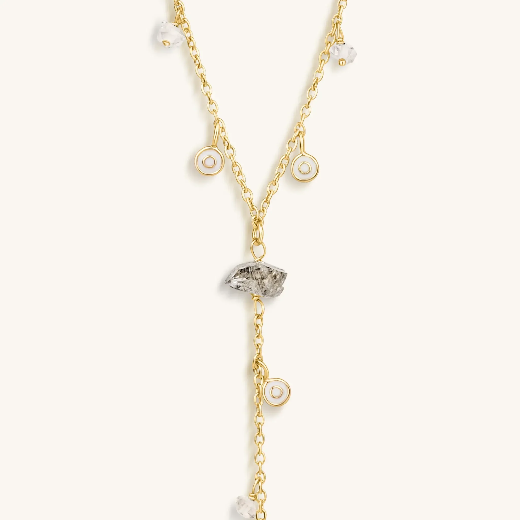 Diamond Mind Gold Rosary Necklace - Image 3