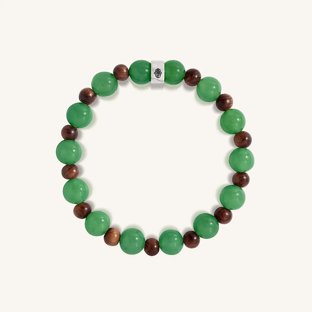 Divine Composure Agarwood & Jadeite Bracelet